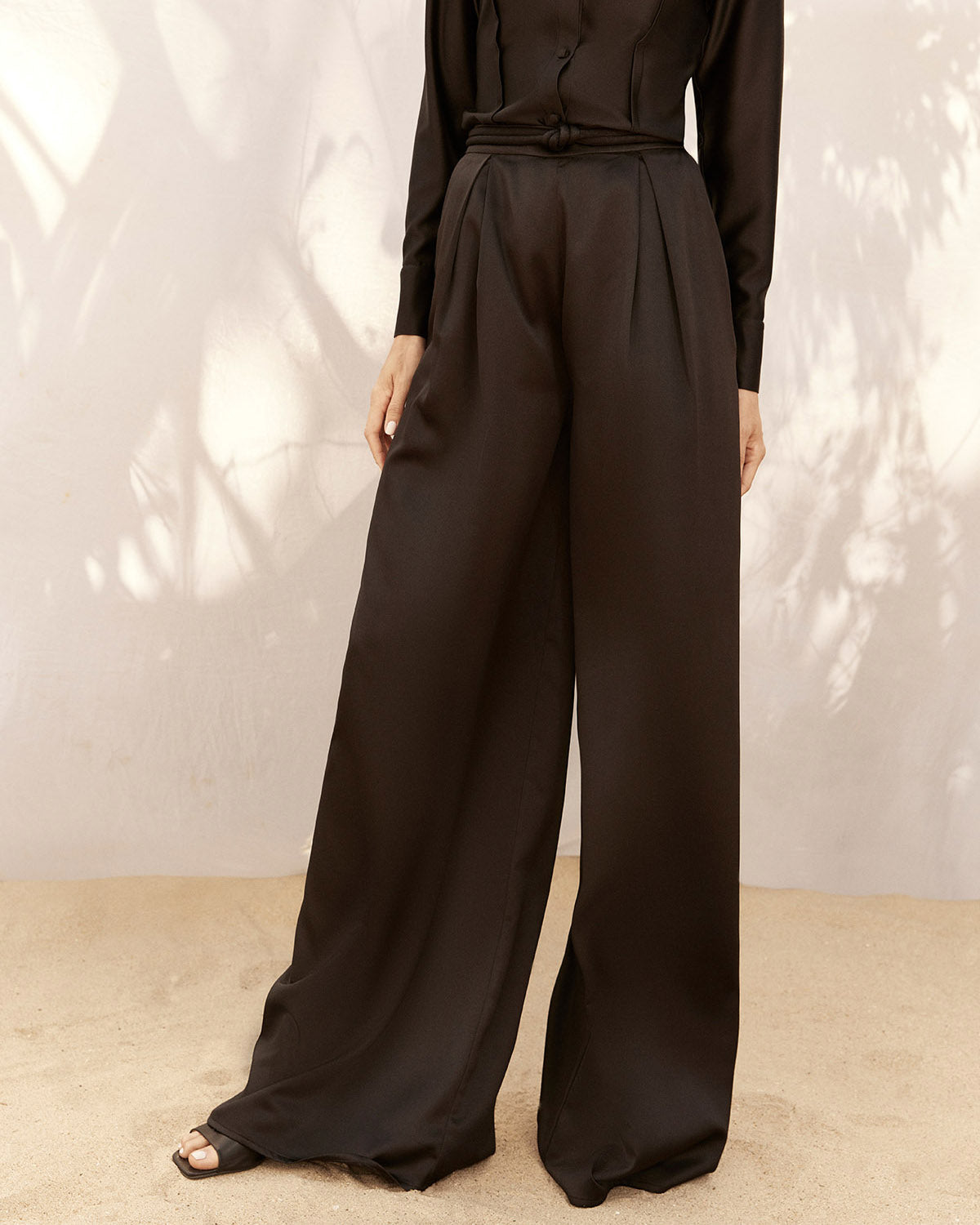 Calça Pantalona Fluid - Black