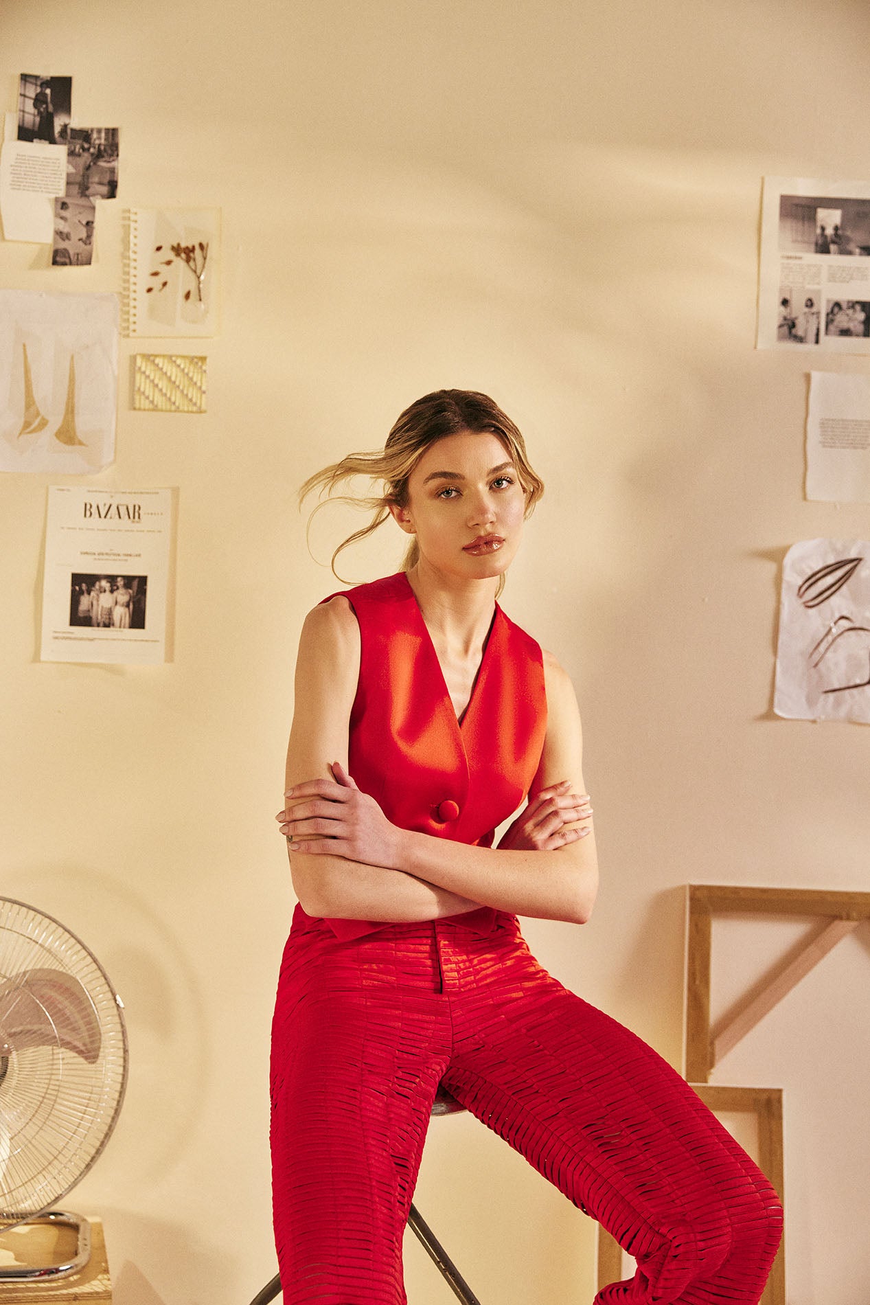 Colete Quartiers Pag.10 - Vermelho - Hand Lace