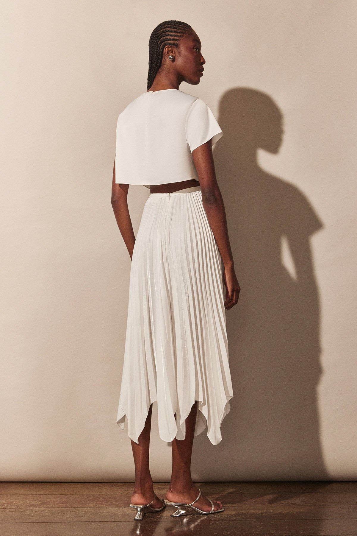 Camiseta Pérola Pag.02 - Crepe fino - Off White - Hand Lace