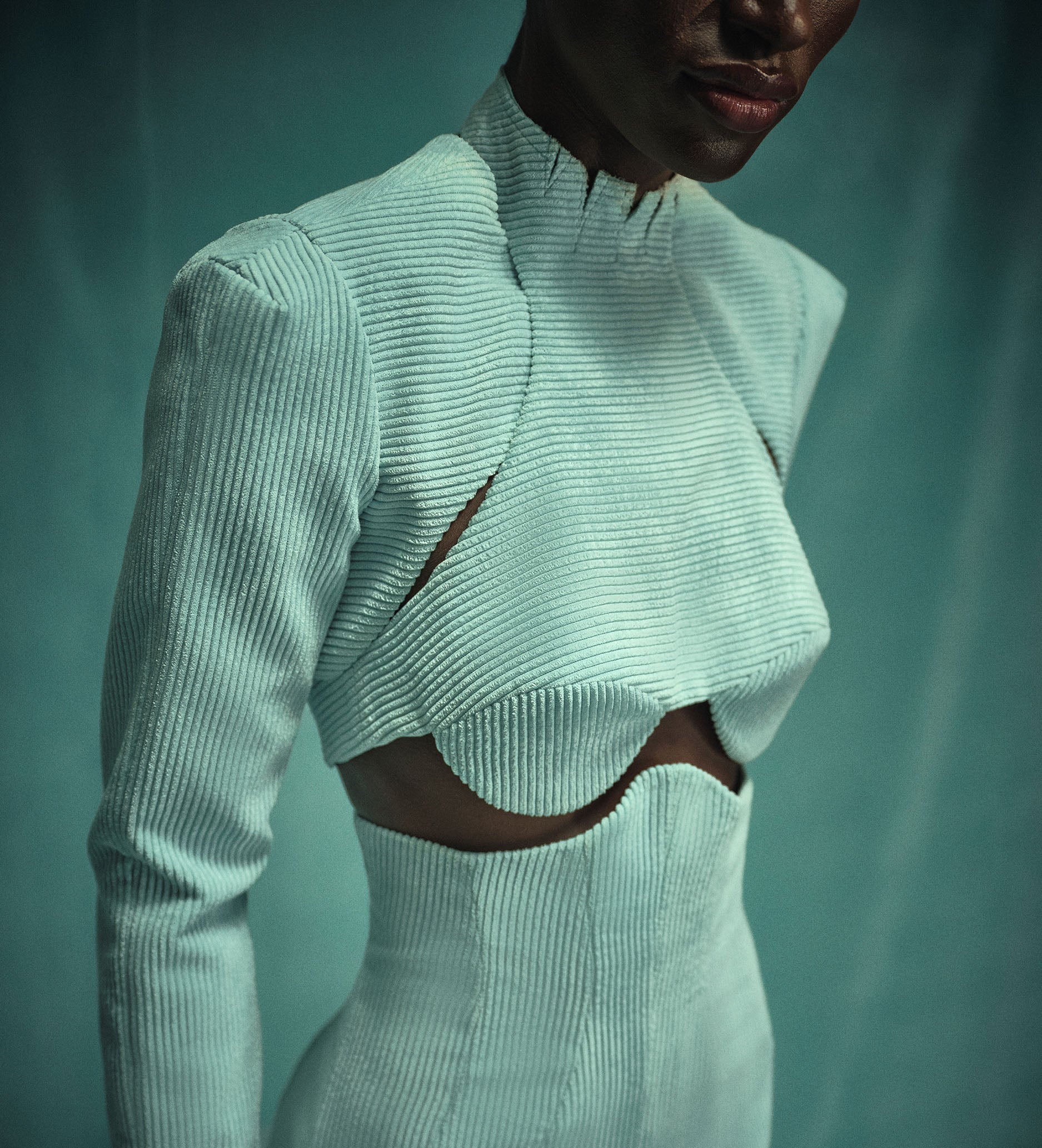 Top Curvas - Verde - Hand Lace