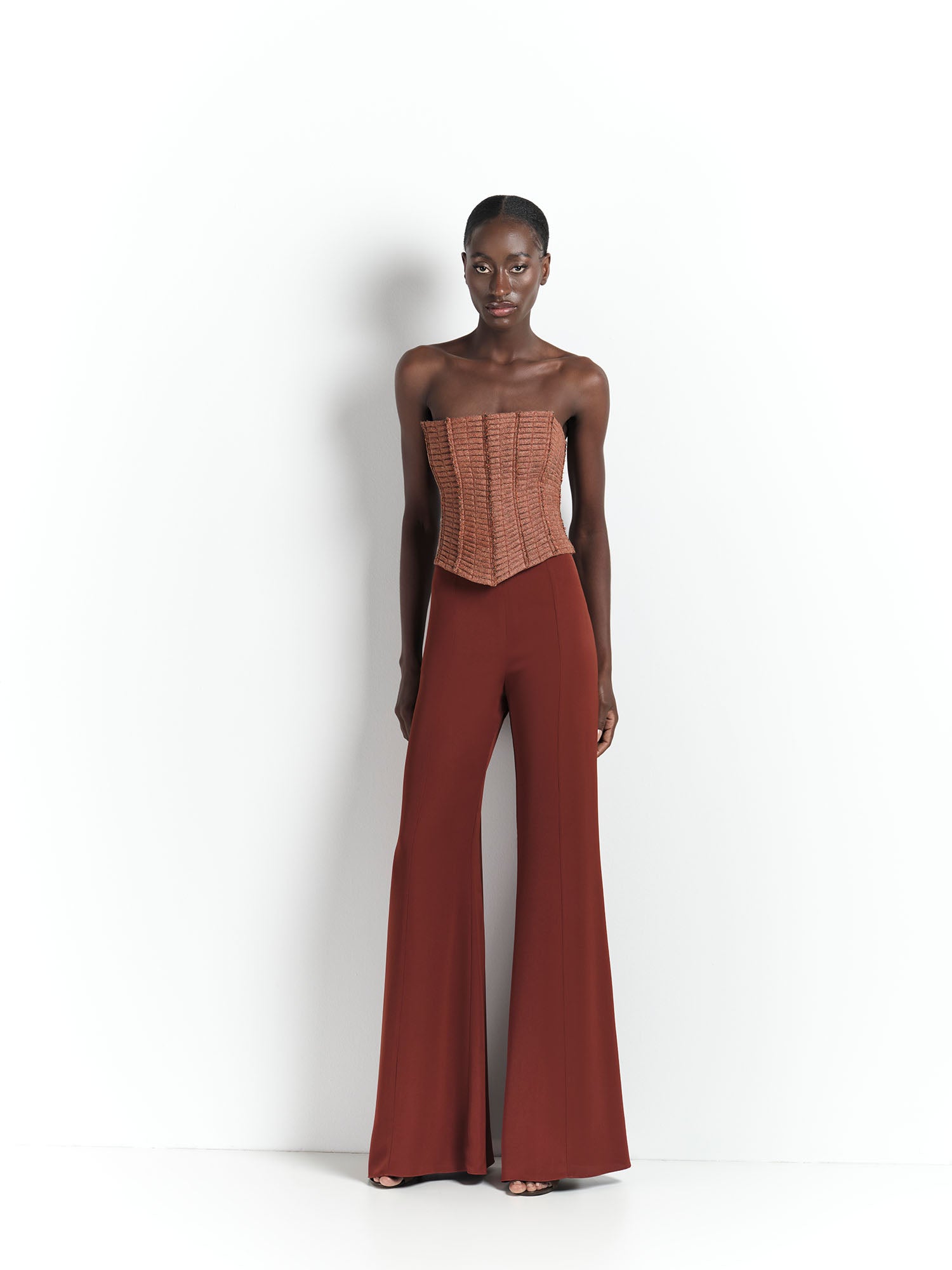 Calça Flare - Dark Rubi - Hand Lace