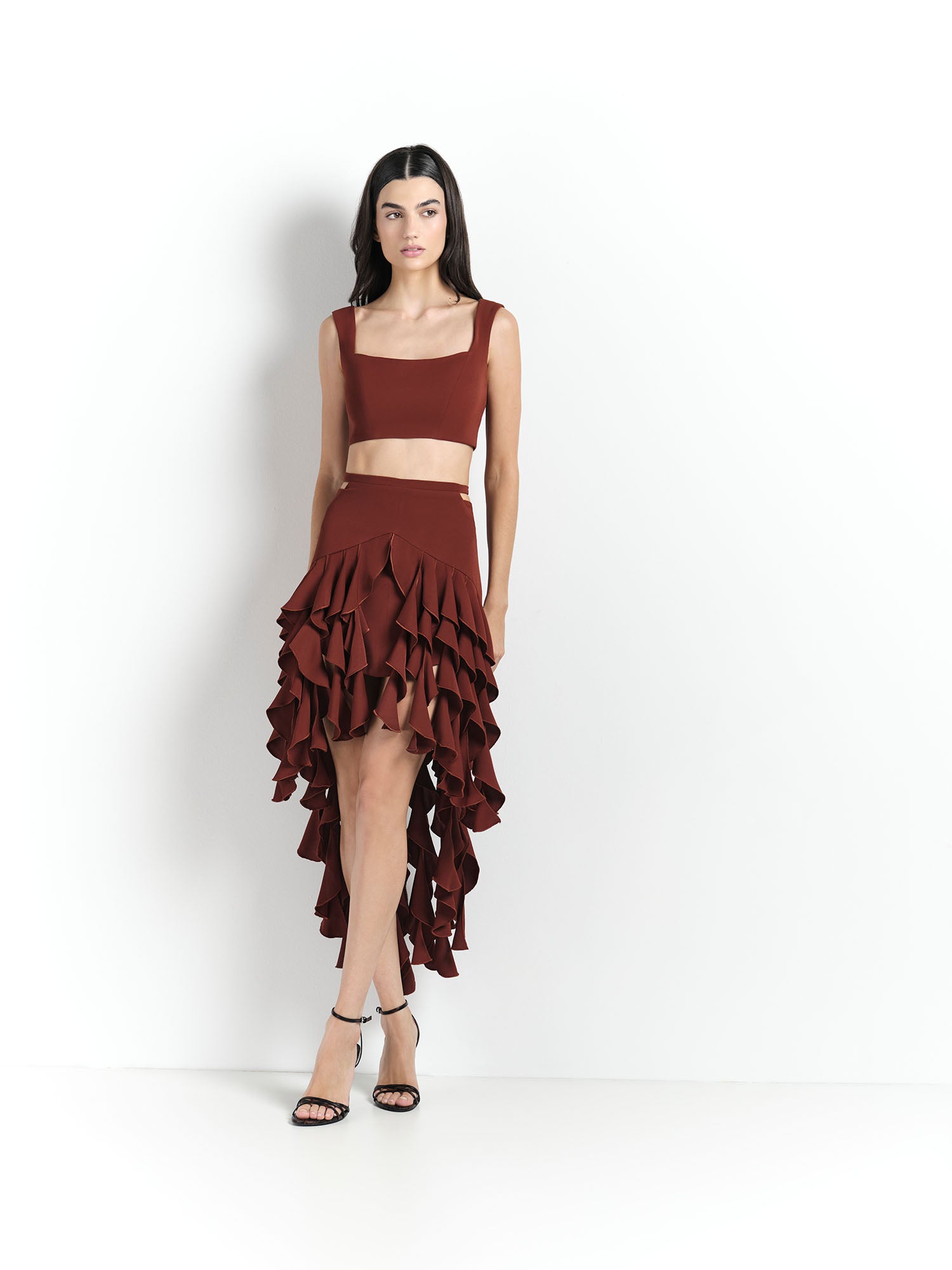 Top Moulage - Dark Rubi - Hand Lace