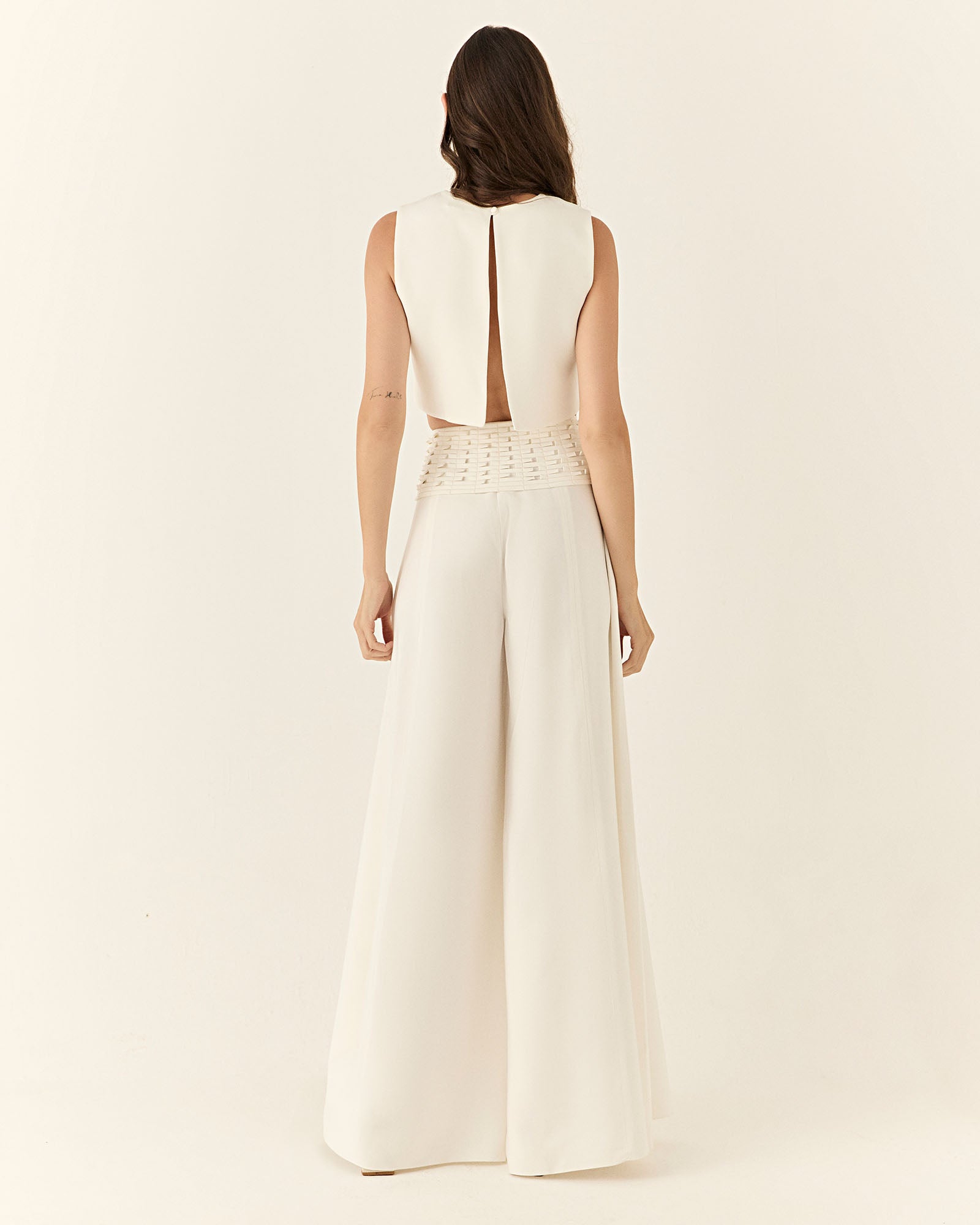 Cropped Coringa - Off White - Hand Lace