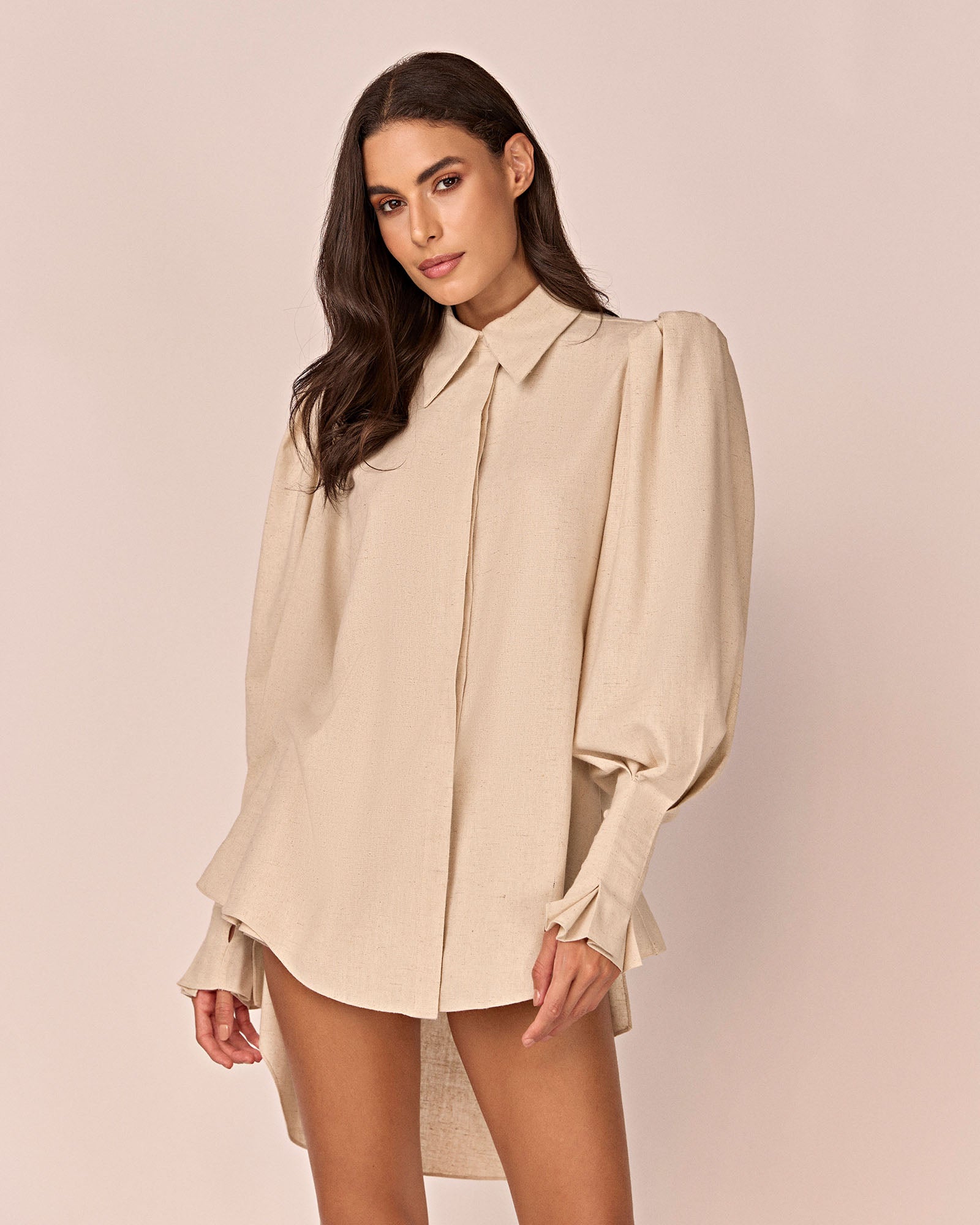 Camisa Terra - Natural - Hand Lace