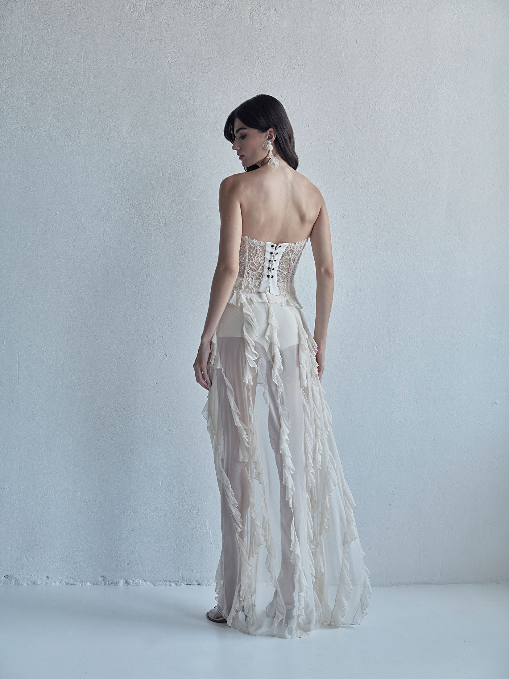 Corset Nimbus - Pérola - Hand Lace