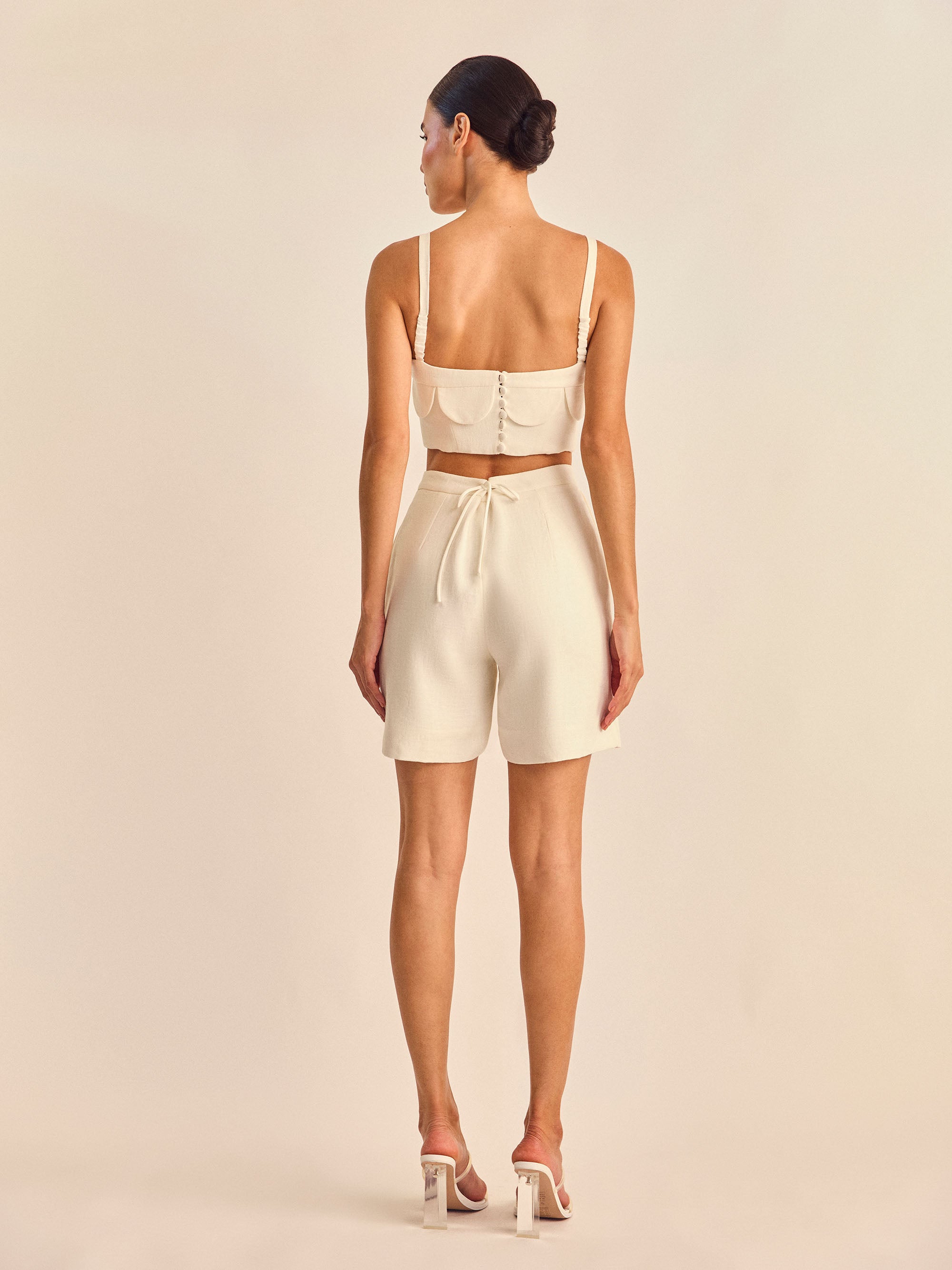 Top Recortes - Off White - Hand Lace