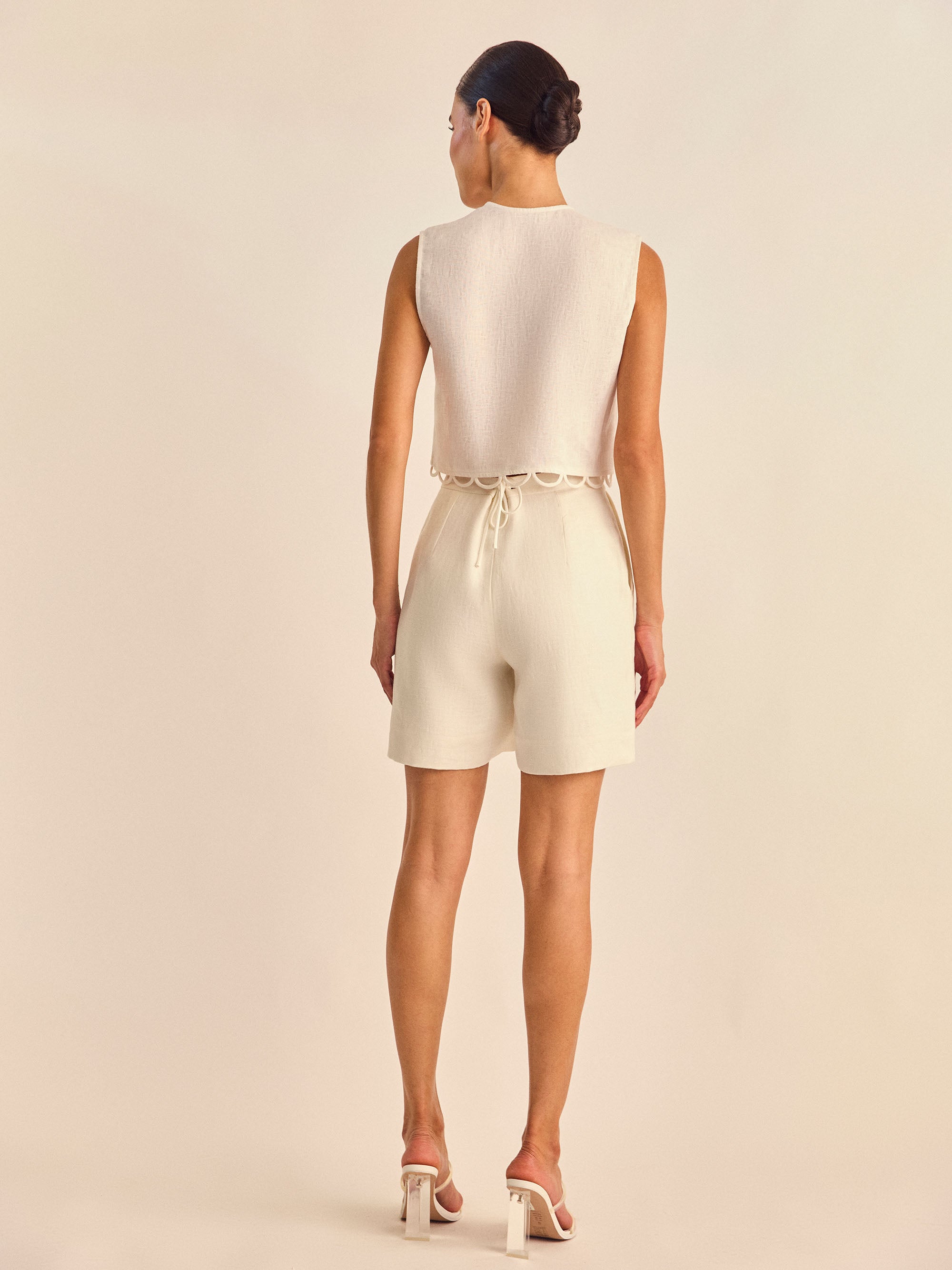 Regata Rolotê - Off White - Hand Lace