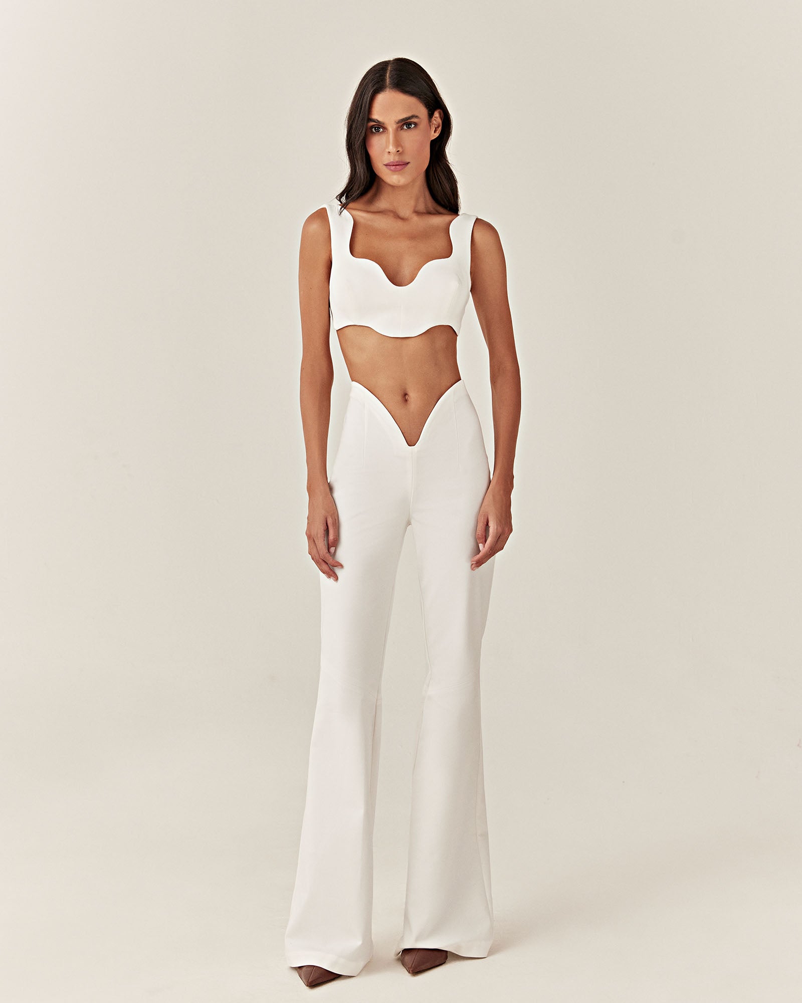 Calça Exponencial - Off White - Hand Lace