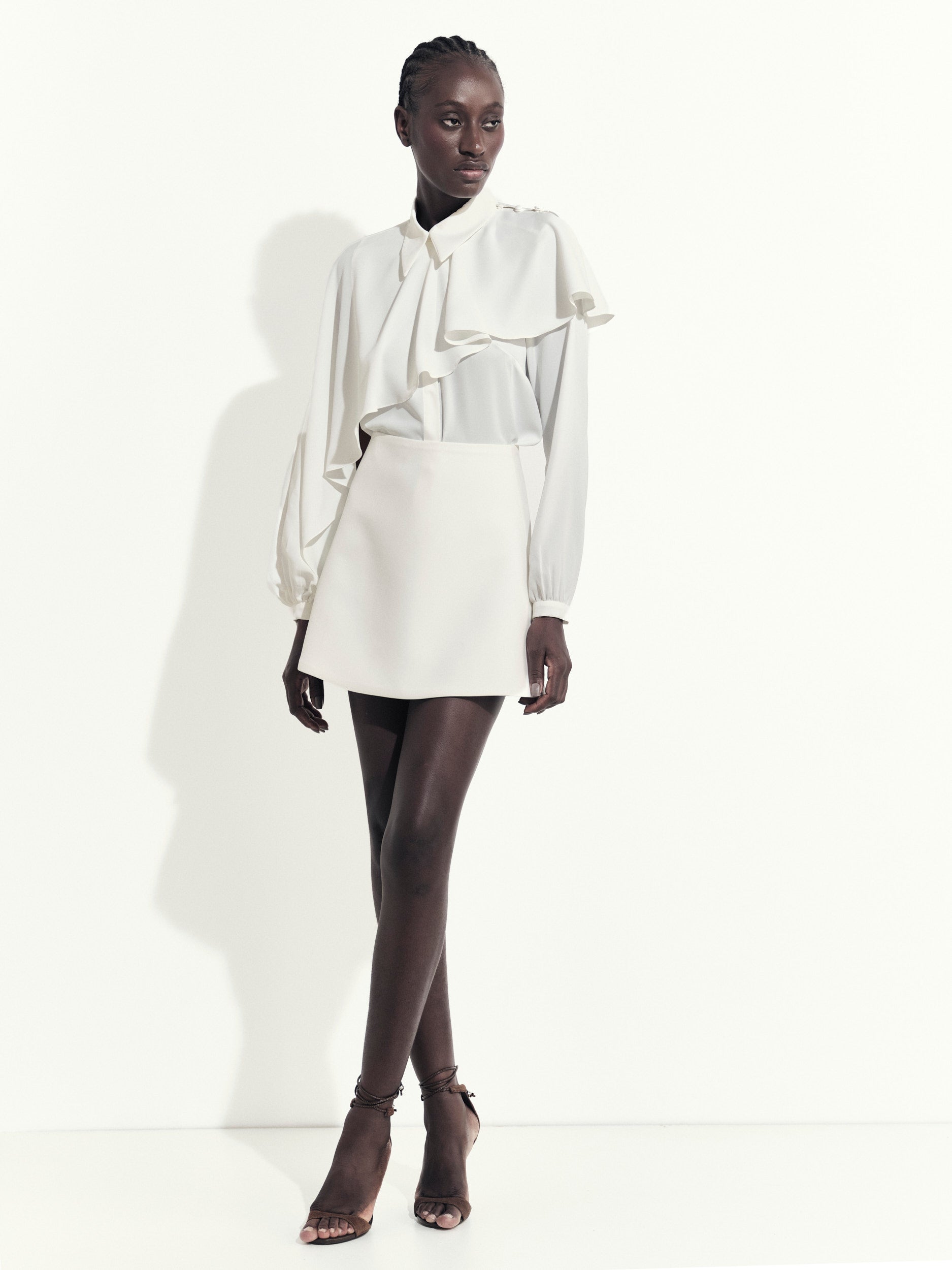 Camisa Trilha - Off White - Hand Lace