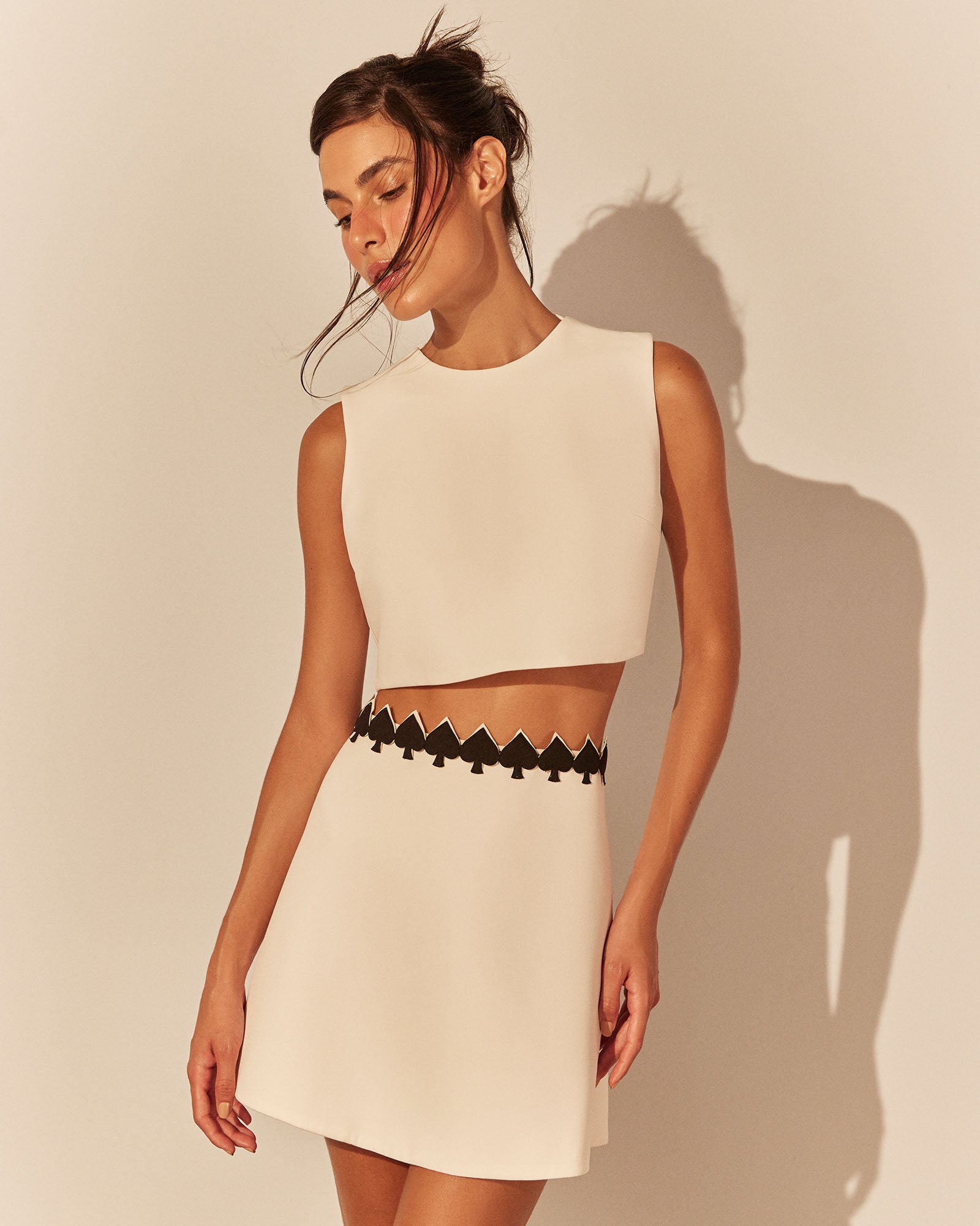 Cropped Coringa - Off White - Hand Lace
