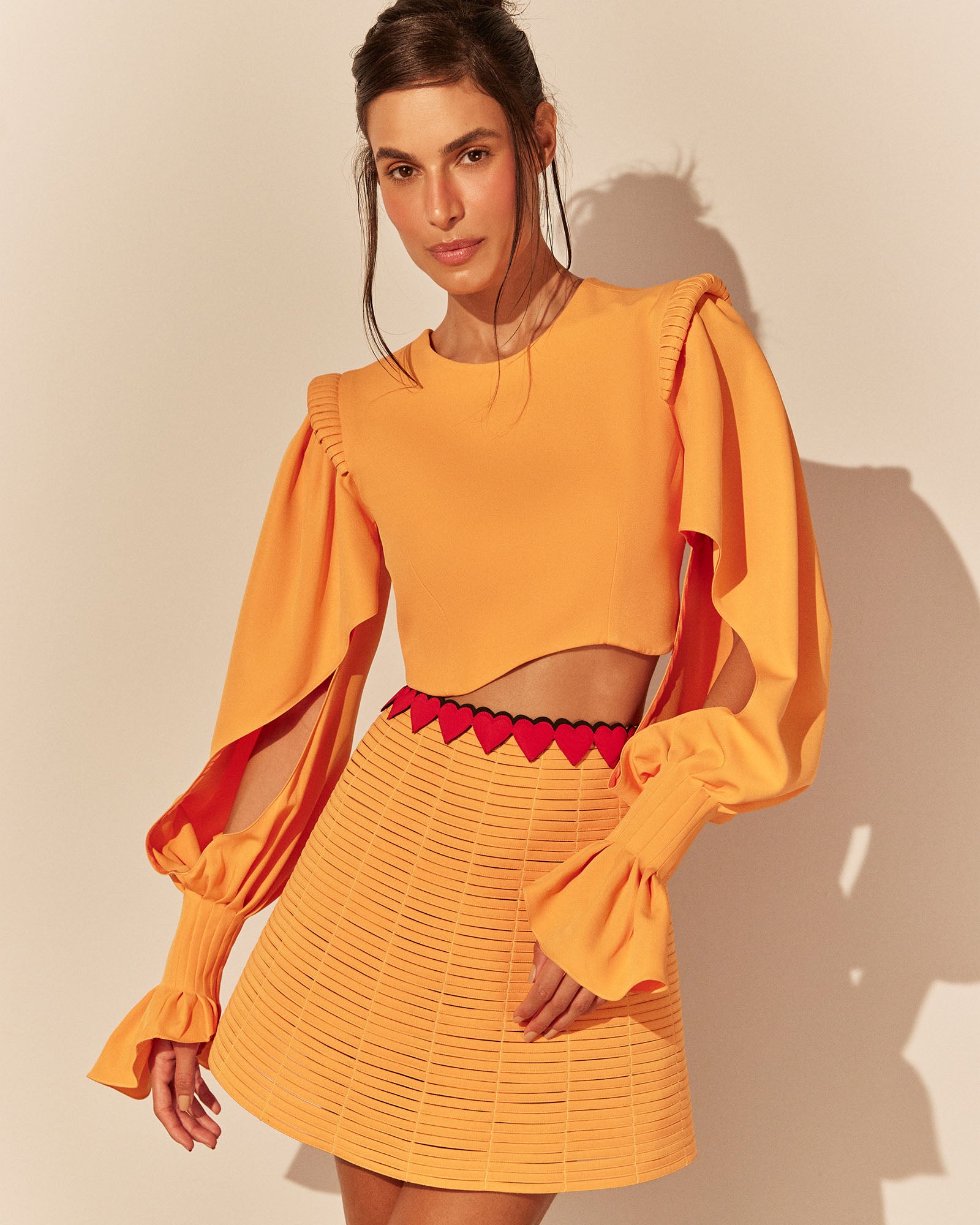 Saia Trama Coringa - Casca de Laranja - Hand Lace