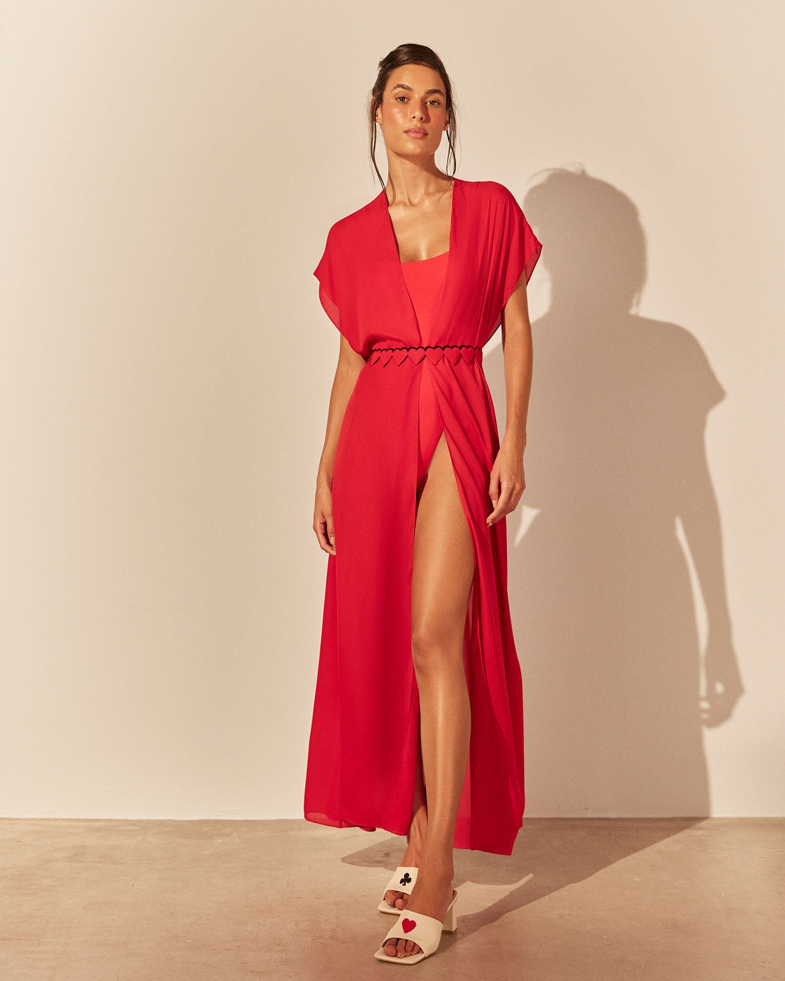 Sobreposição Coringa - Vermelho - Hand Lace
