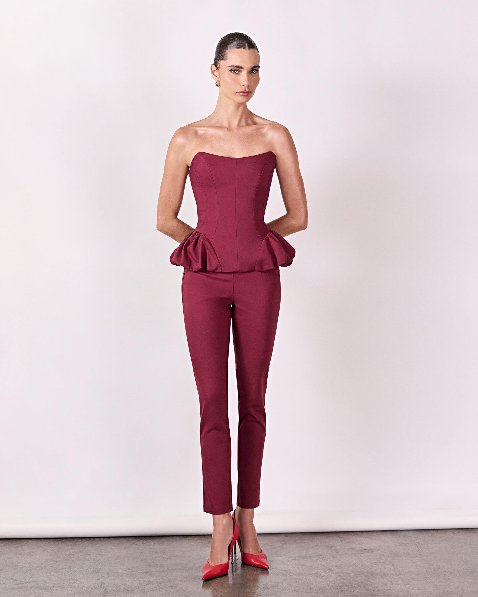 Blusa Peplum Caule