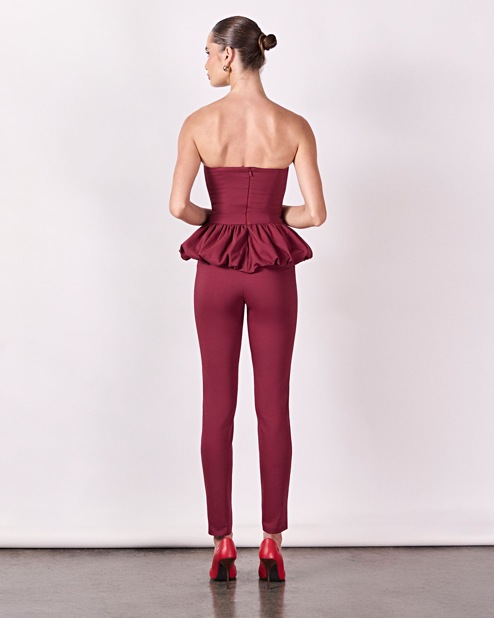 Calça Caule - Vinho - Hand Lace