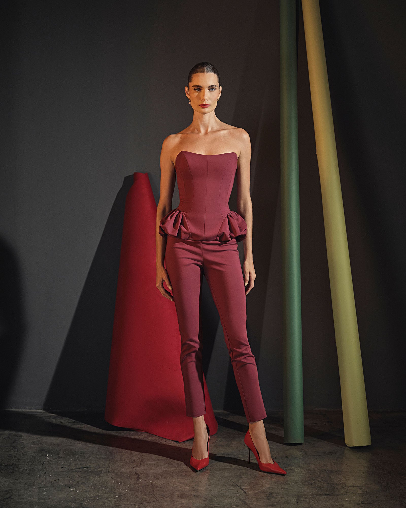 Blusa Peplum Caule