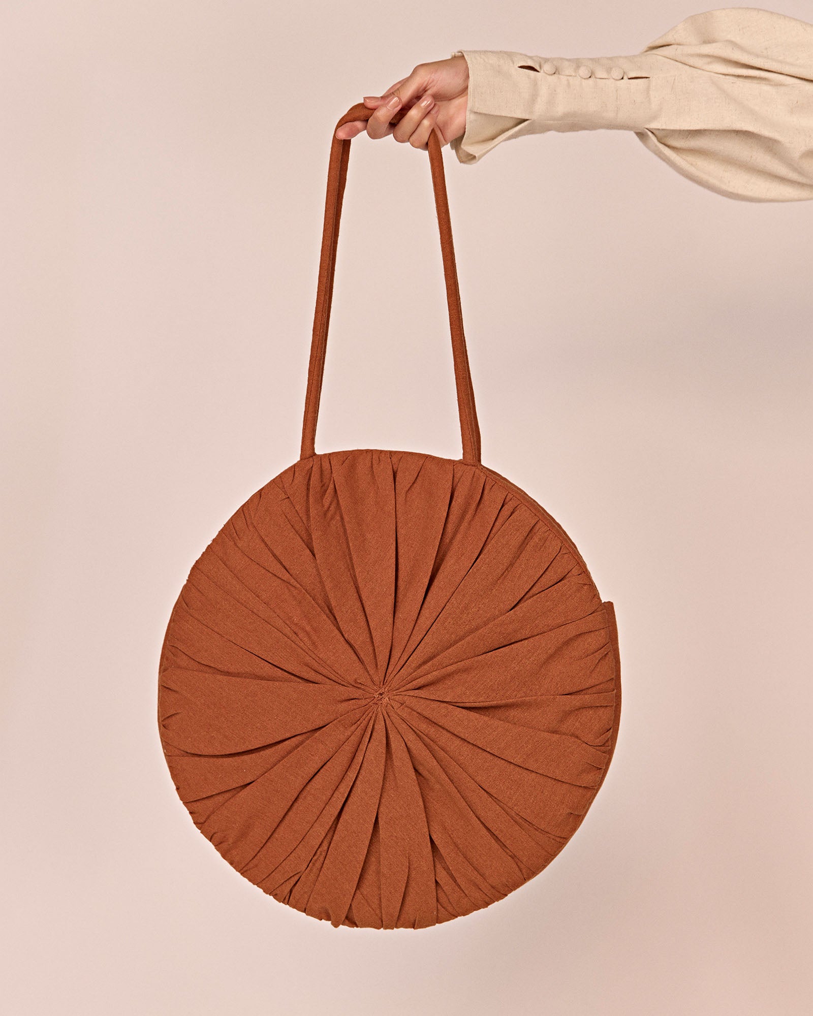 Bolsa Fuxico - Marrom - Hand Lace