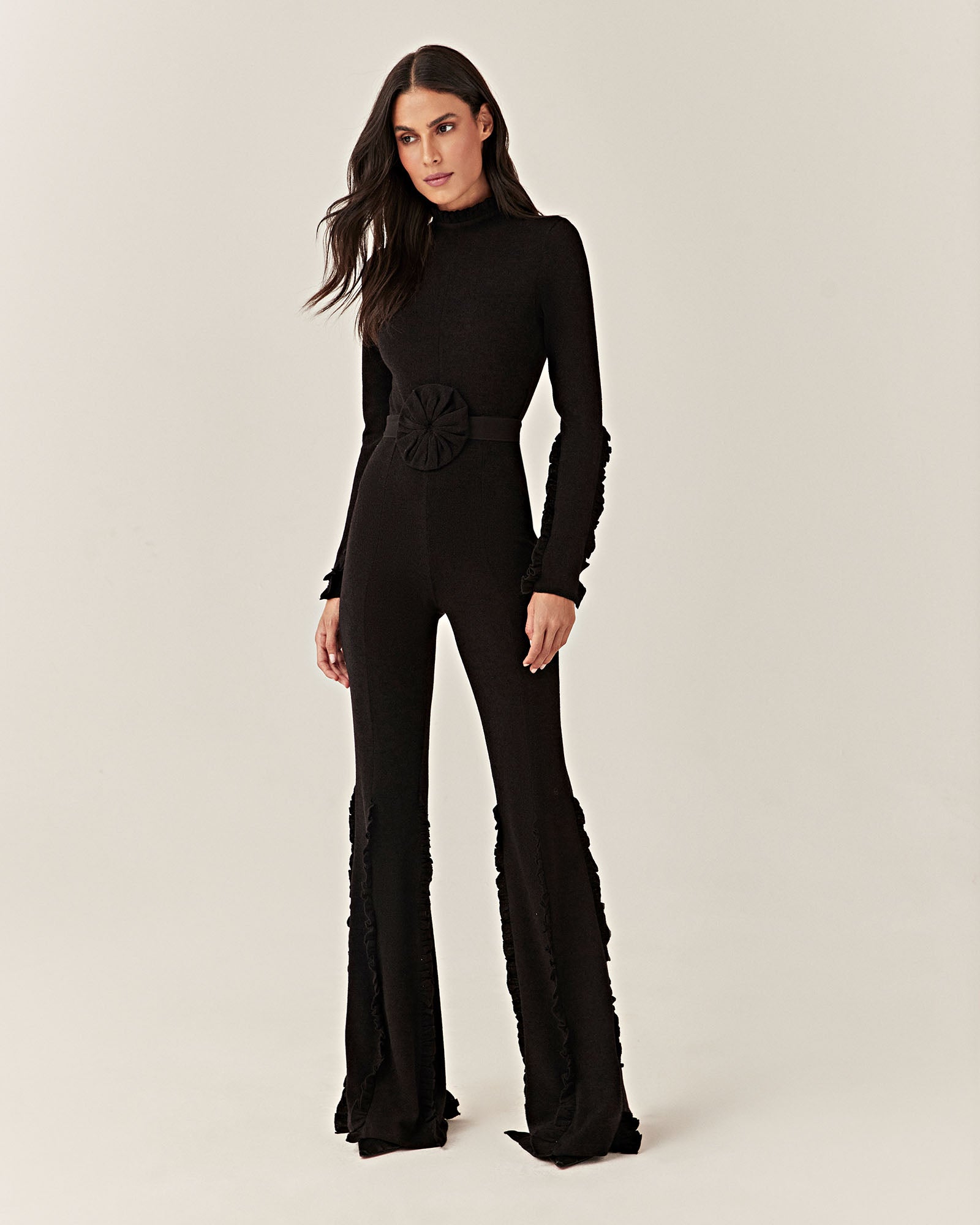 Calça Tricot - Preto- Hand Lace