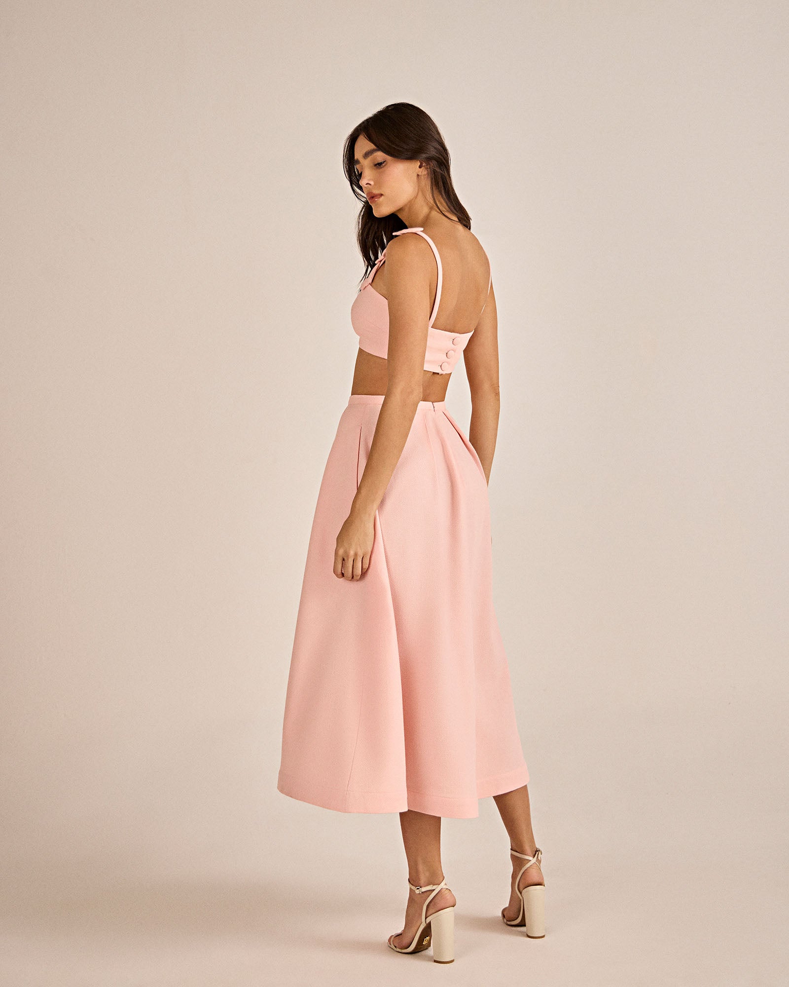 Saia Pregas - Rosa - Hand Lace