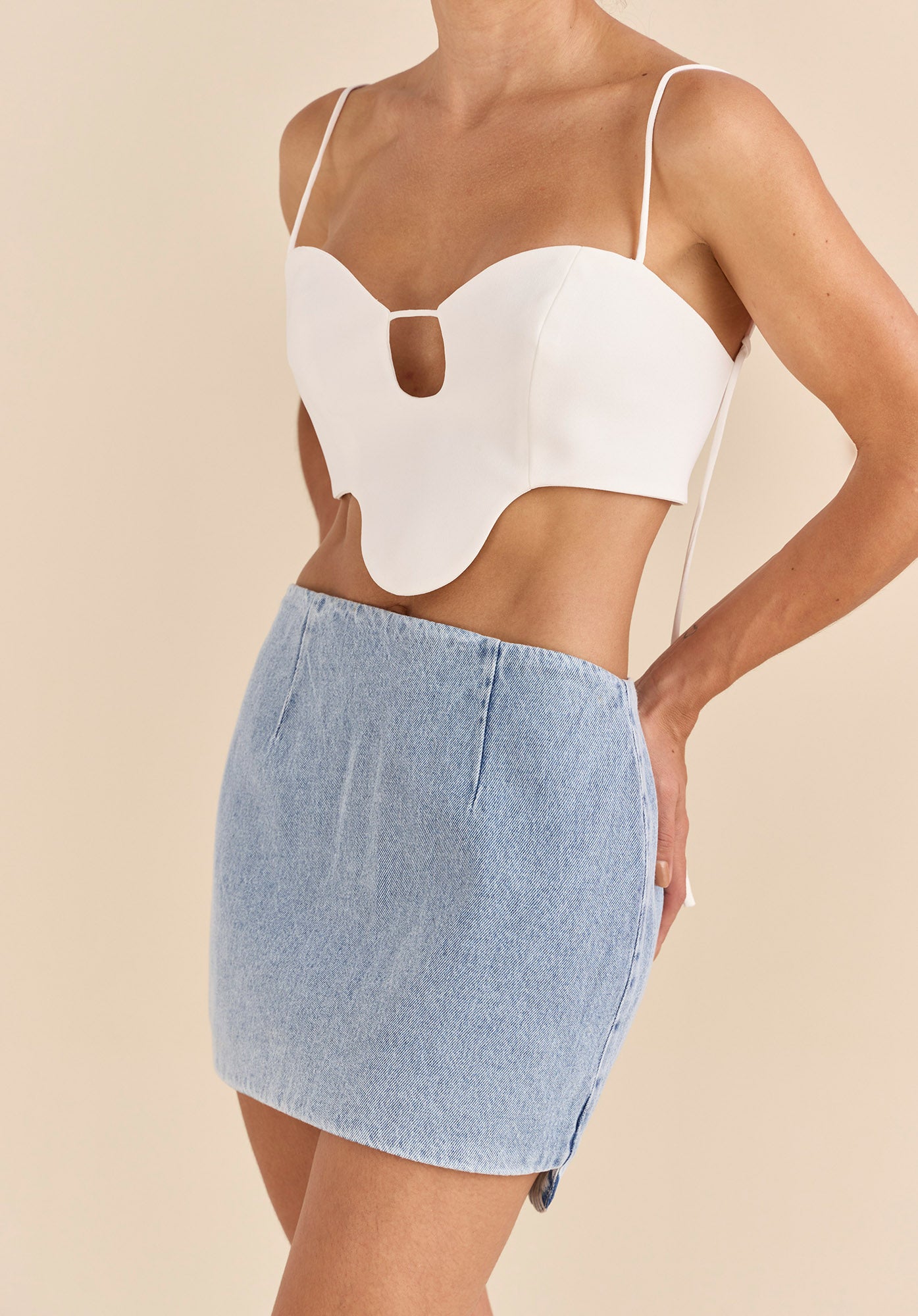 Top Apoteose - Off White - Hand Lace