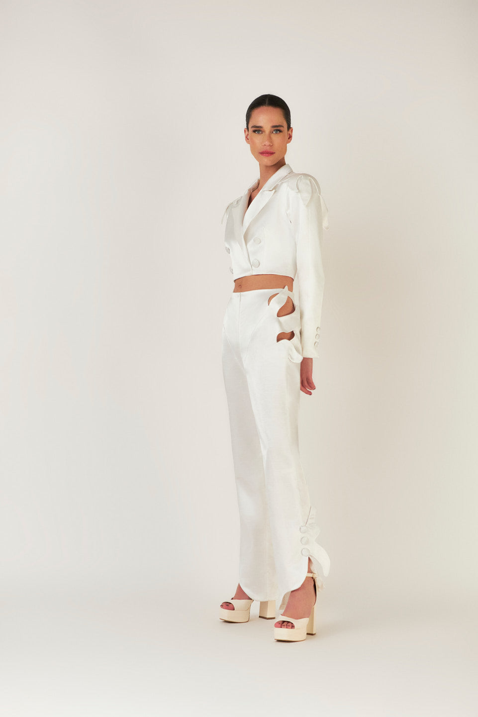 Calça Filodendro - Off White - Hand Lace
