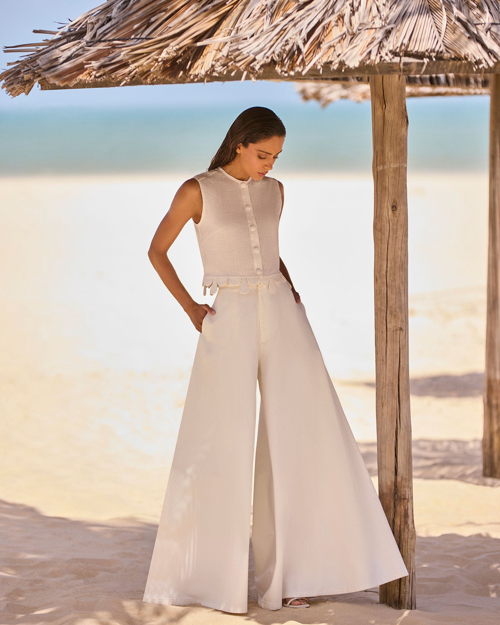 Regata Gotas - Off White - Hand Lace