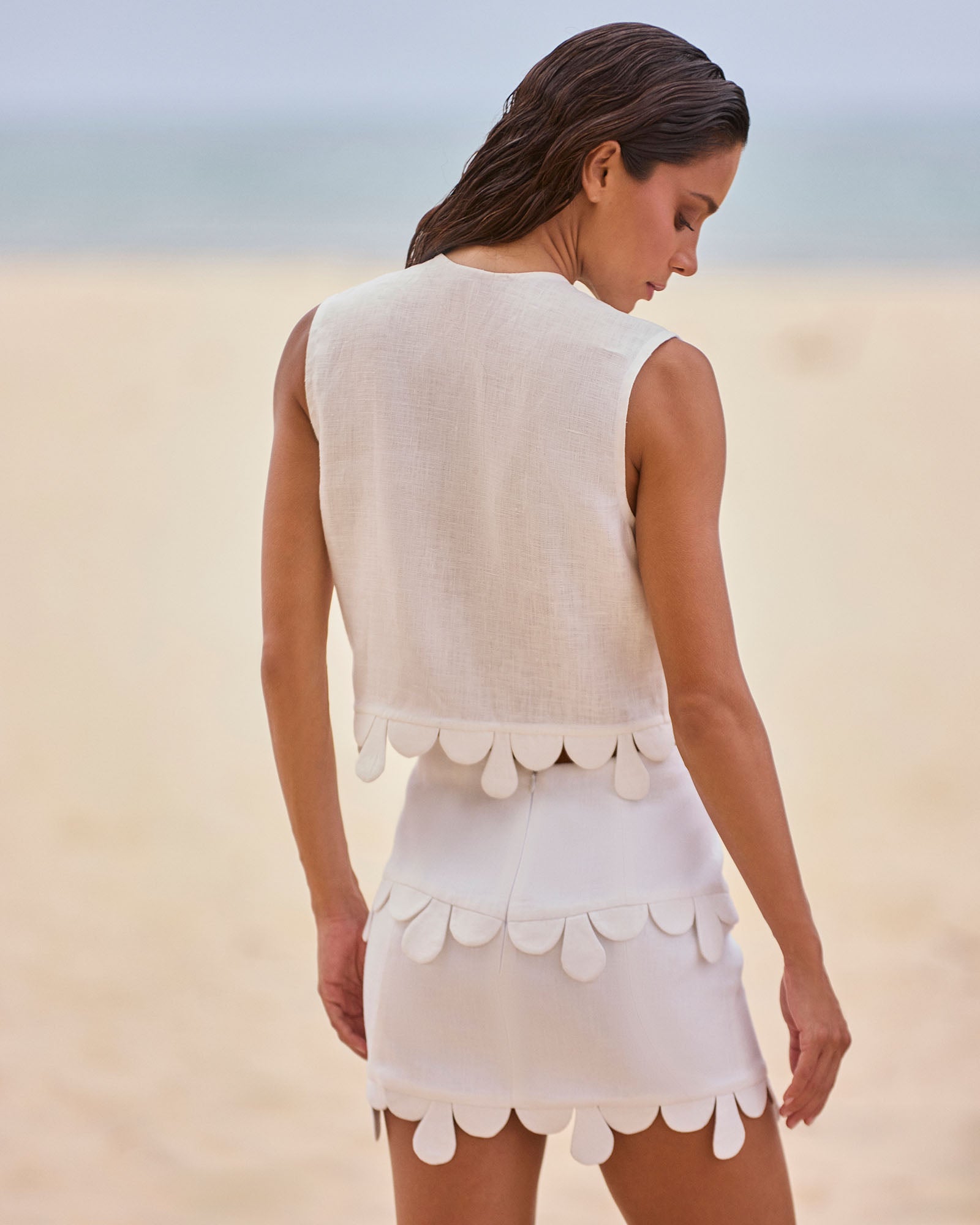 Regata Gotas - Off White - Hand Lace