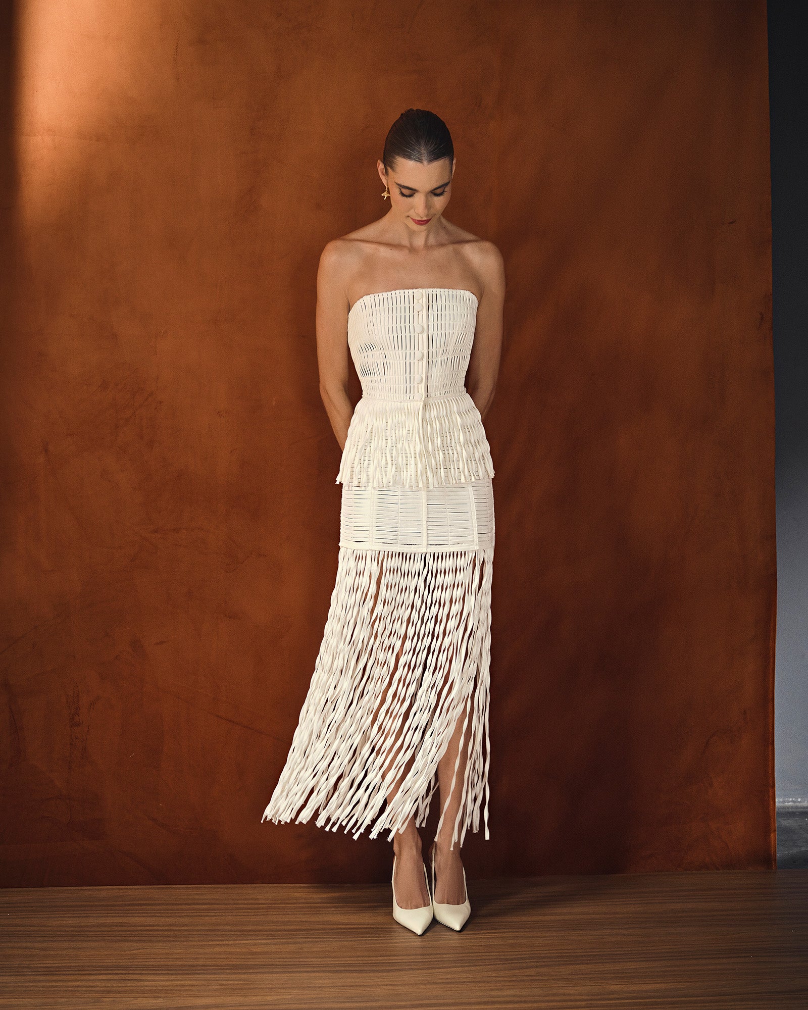 Blusa Trama Cipó - Off White - Hand Lace
