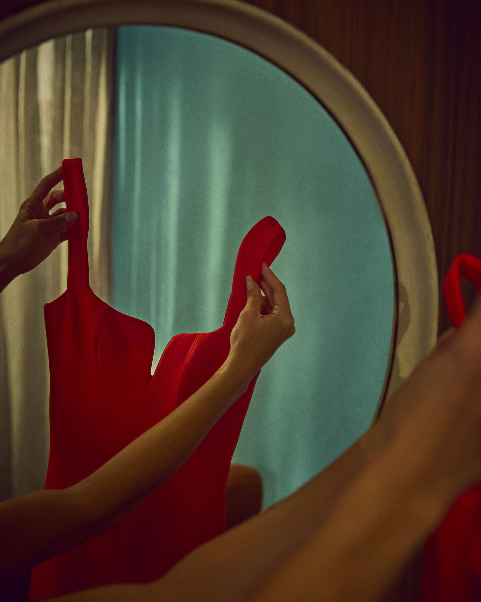 Vestido Moulage - Vermelho - Hand Lace
