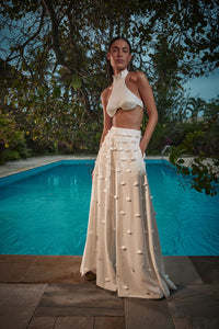 Cropped Gola Moulage Pag.10 -Trama Off White - Hand Lace