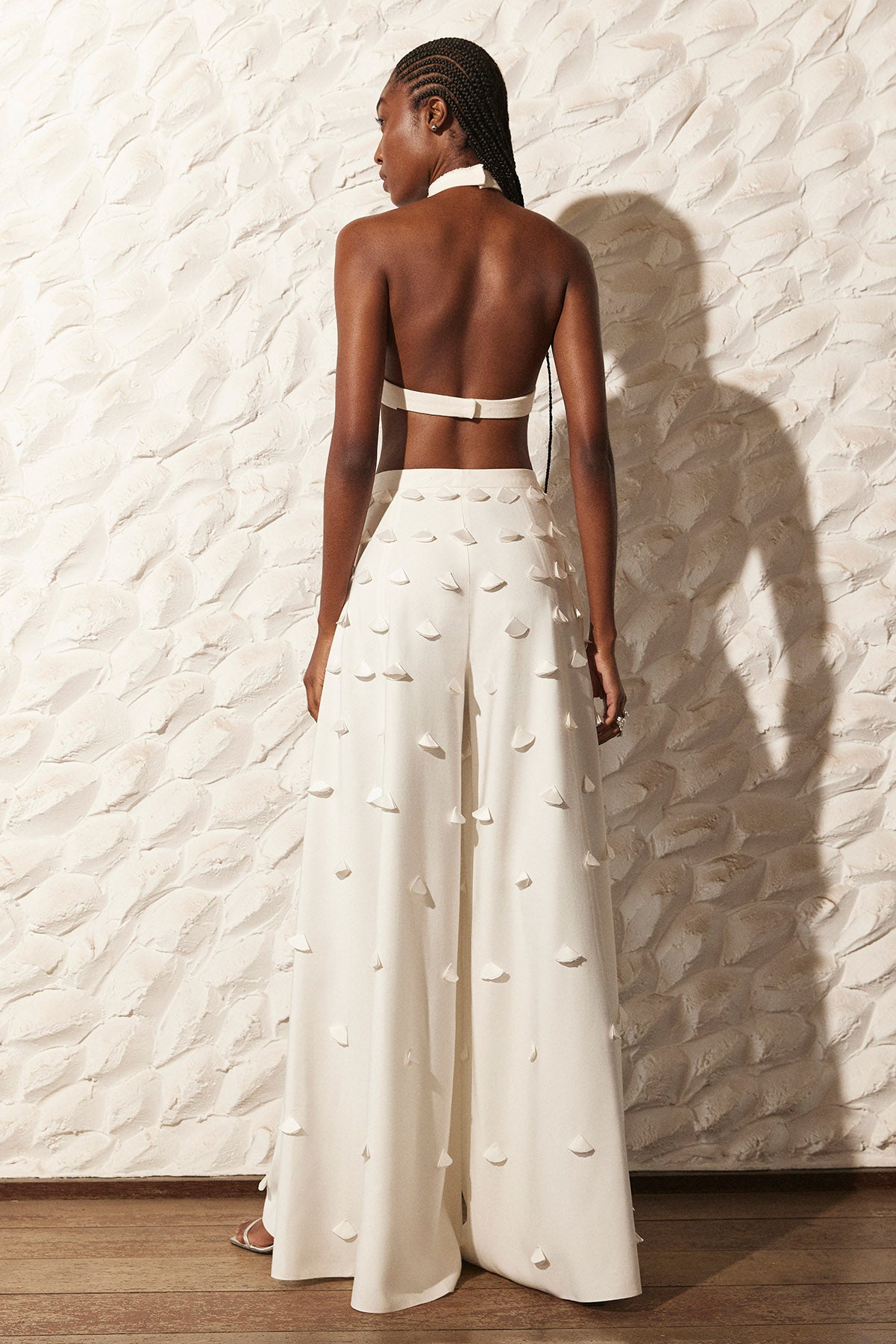 Cropped Gola Moulage Pag.10 -Trama Off White - Hand Lace