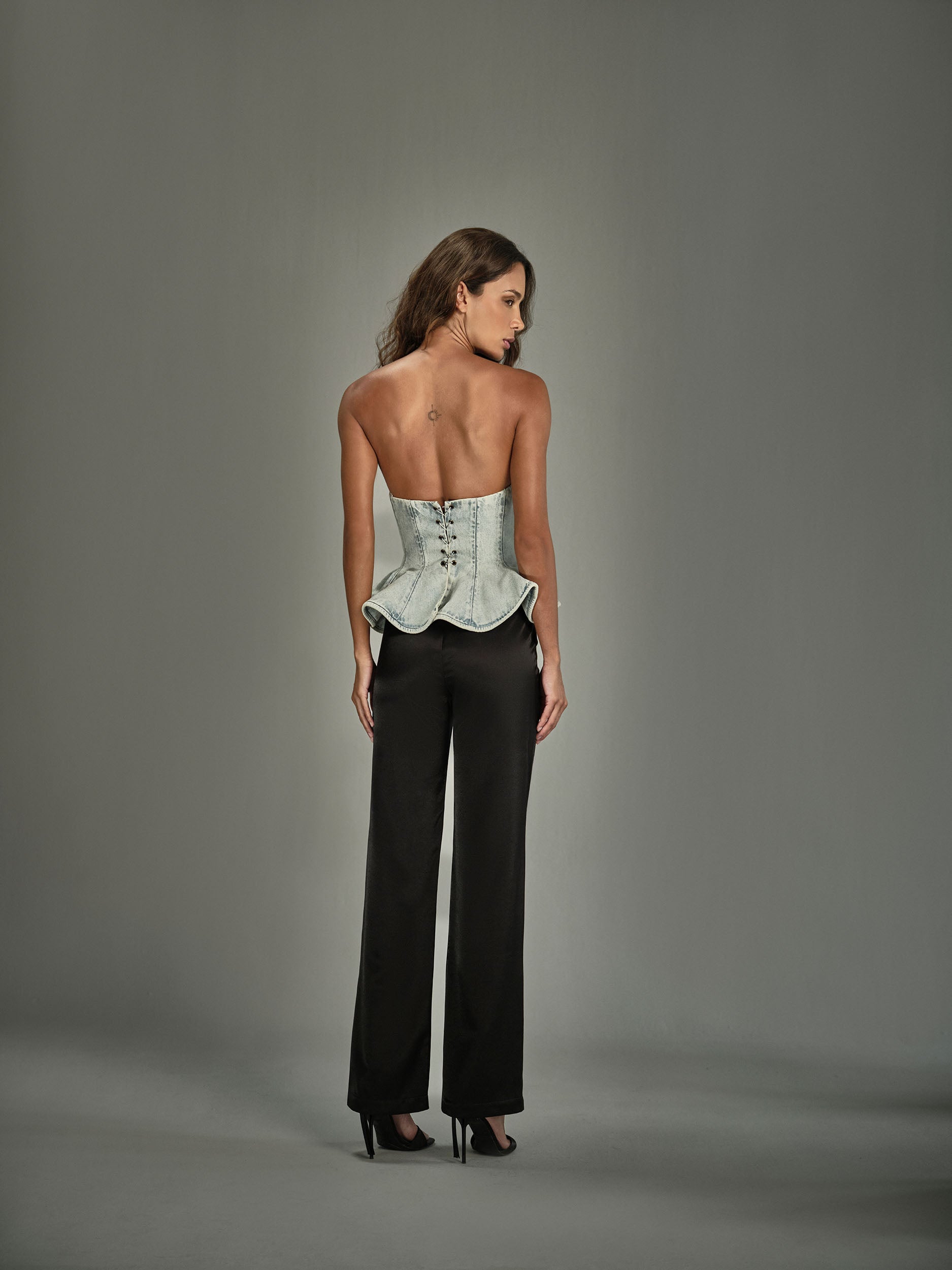ジプソフィア gypsohila Corset Cami Top Corset Jeans Sobreposição