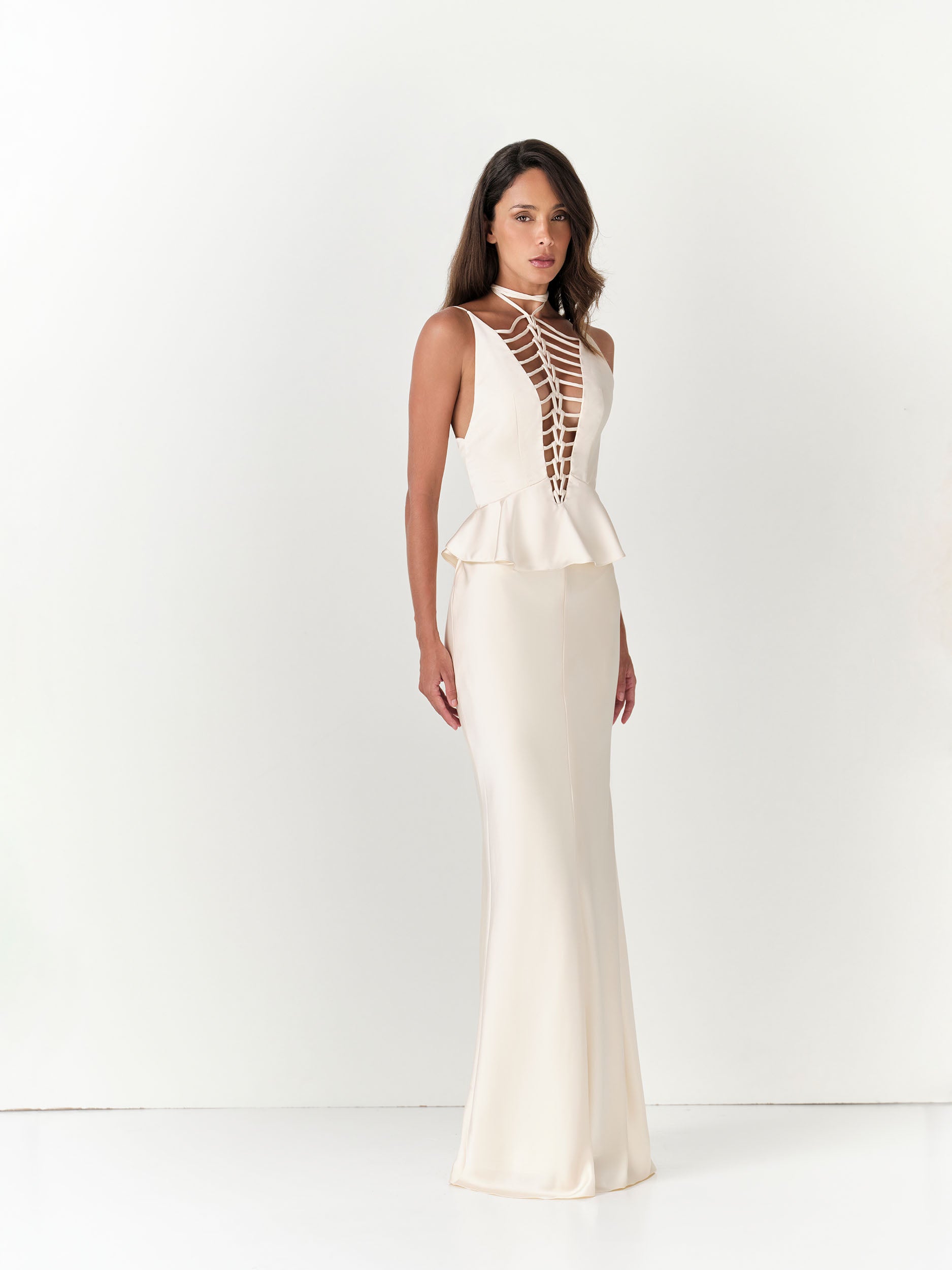 Vestido Longo Elo - Pérola