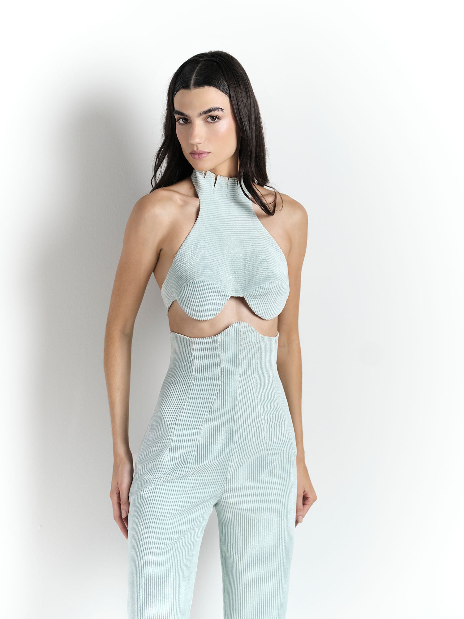 Top Gola Moulage - Verde - Hand Lace