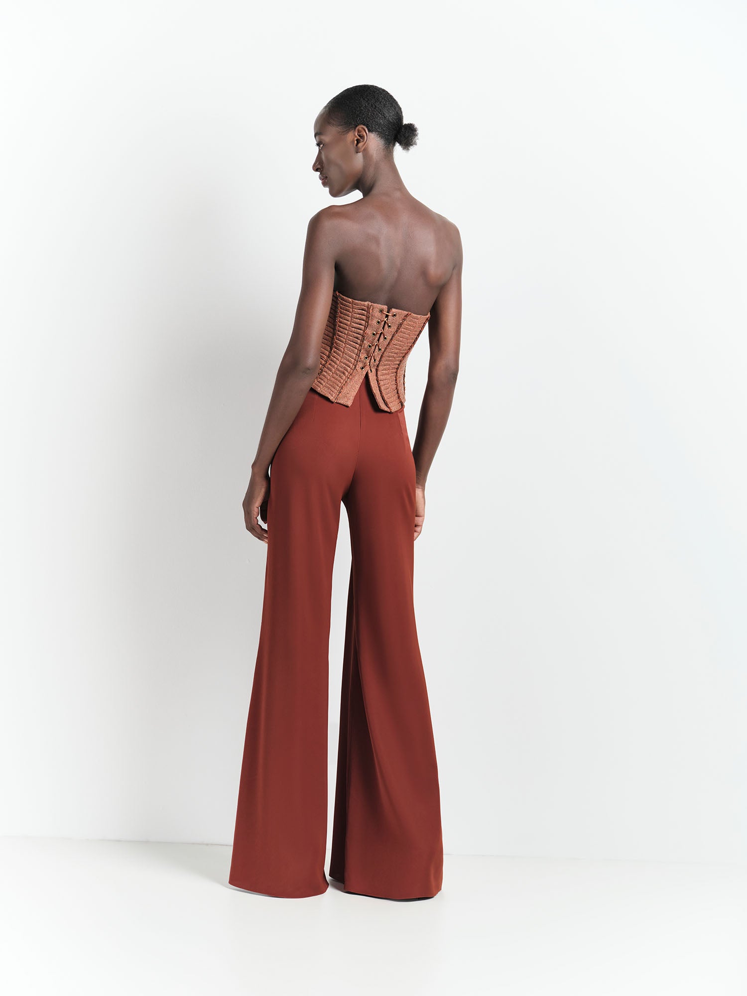 Calça Flare - Dark Rubi - Hand Lace