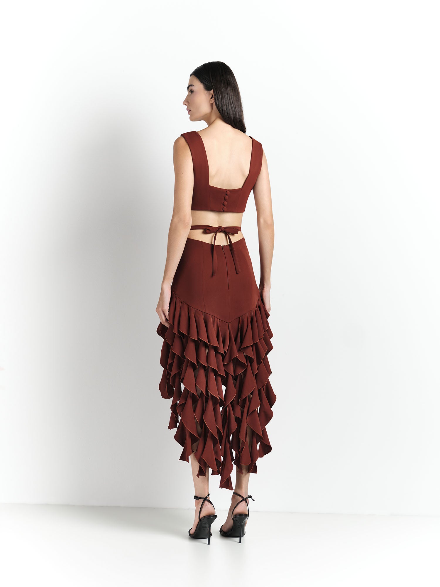 Top Moulage - Dark Rubi - Hand Lace
