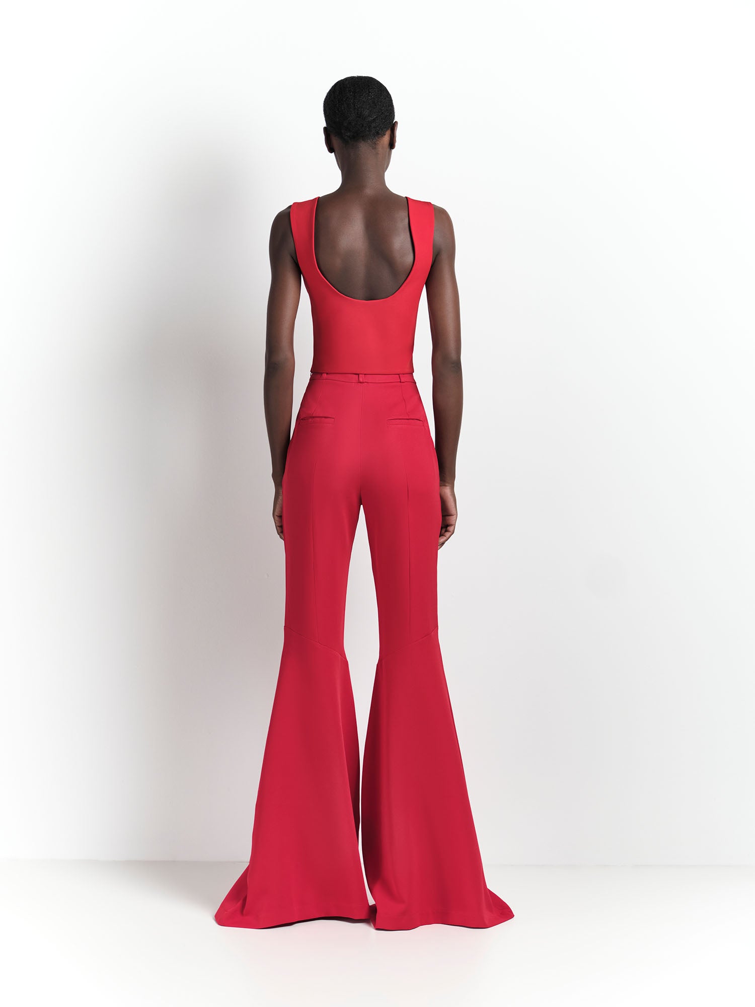 Calça Moulage Flare - Vermelho - Hand Lace