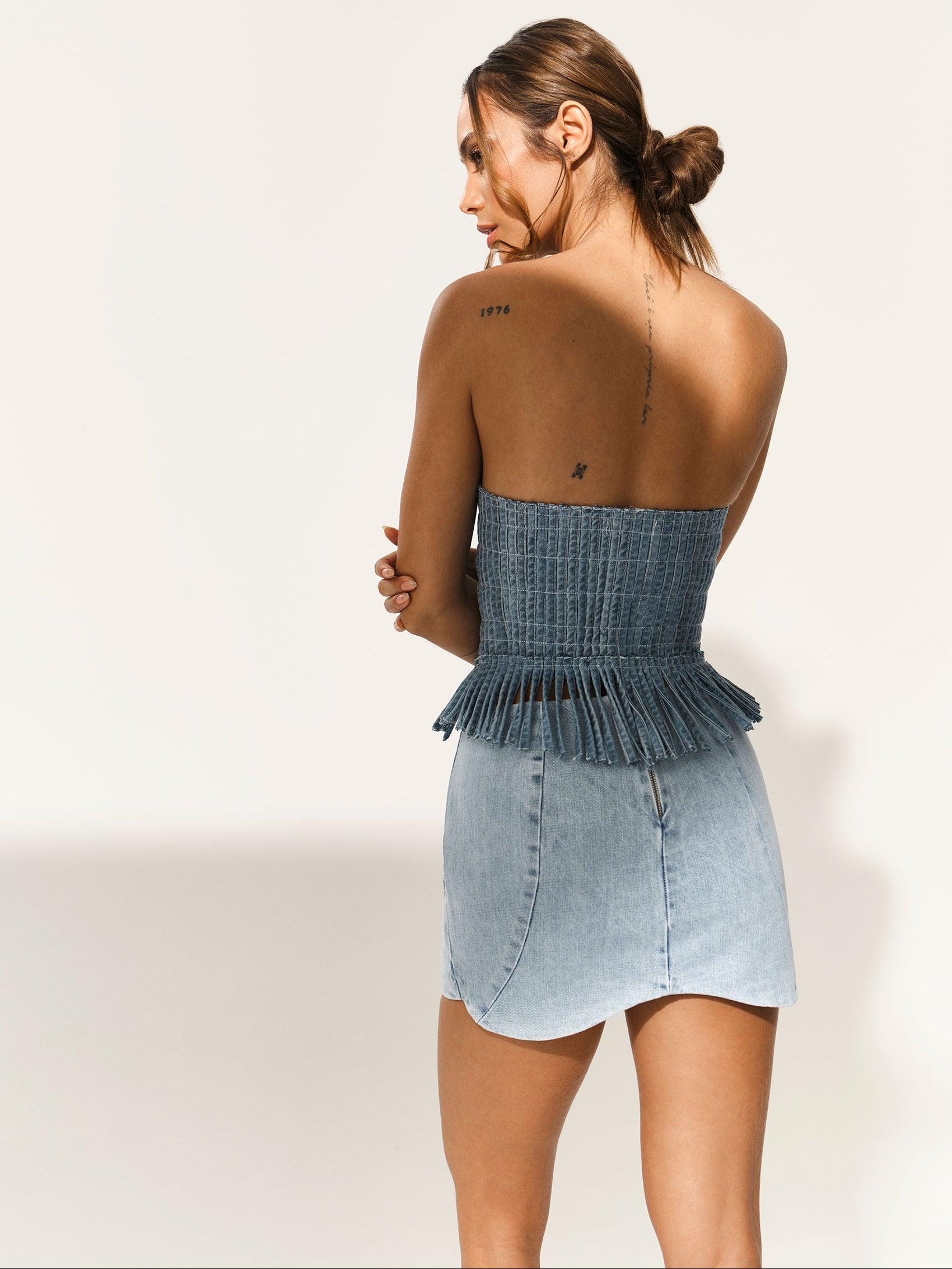 Blusa Viés Jeans - Hand Lace