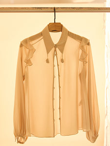 CAMISA RIACHO - BEGE - HAND LACE