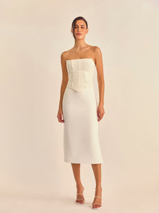 Corset Trama Moulage - Branco - Hand Lace