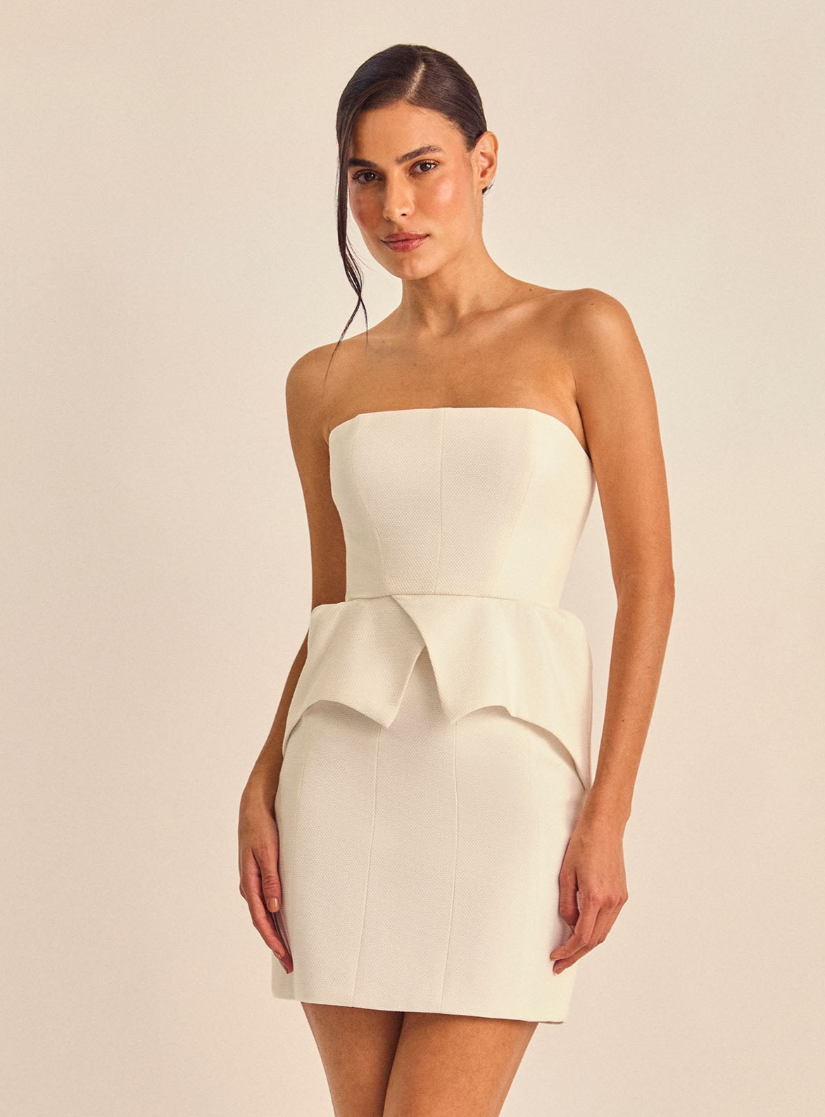 Corset Peplum - Branco - Hand Lace