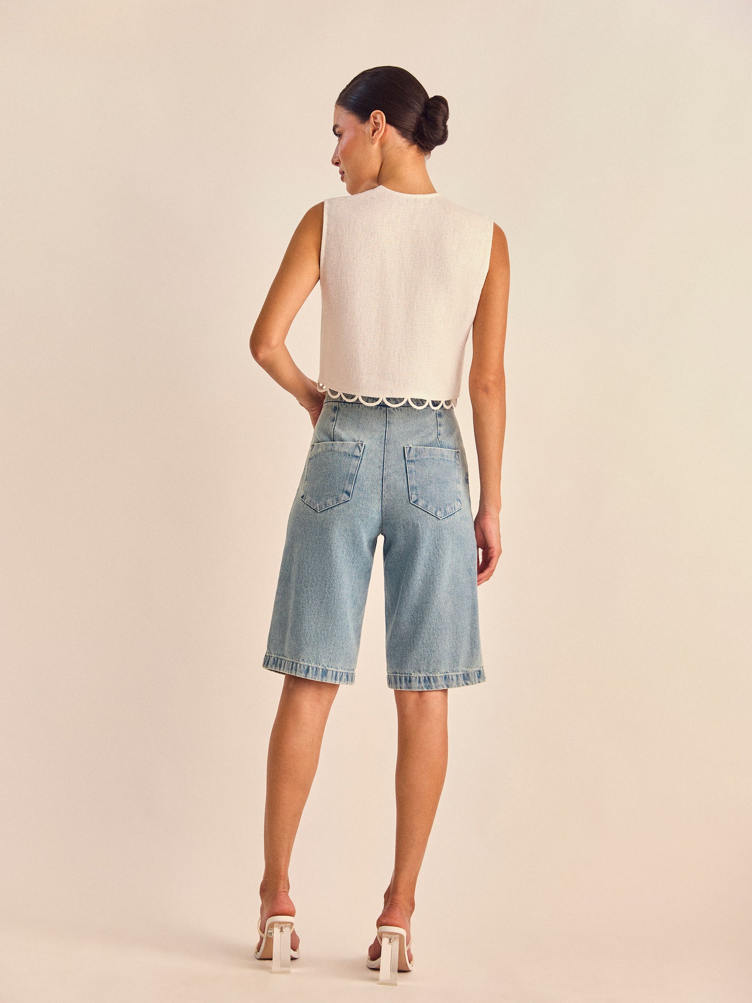 Regata Rolotê - Off White - Hand Lace