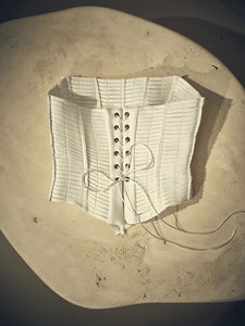Corset Trama Moulage - Branco - Hand Lace