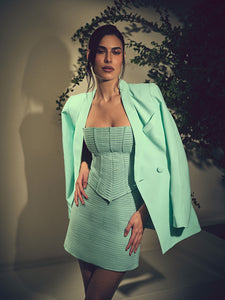 Corset Trama Moulage - Verde - Hand Lace