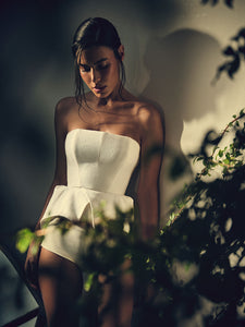 Corset Peplum - Branco - Hand Lace
