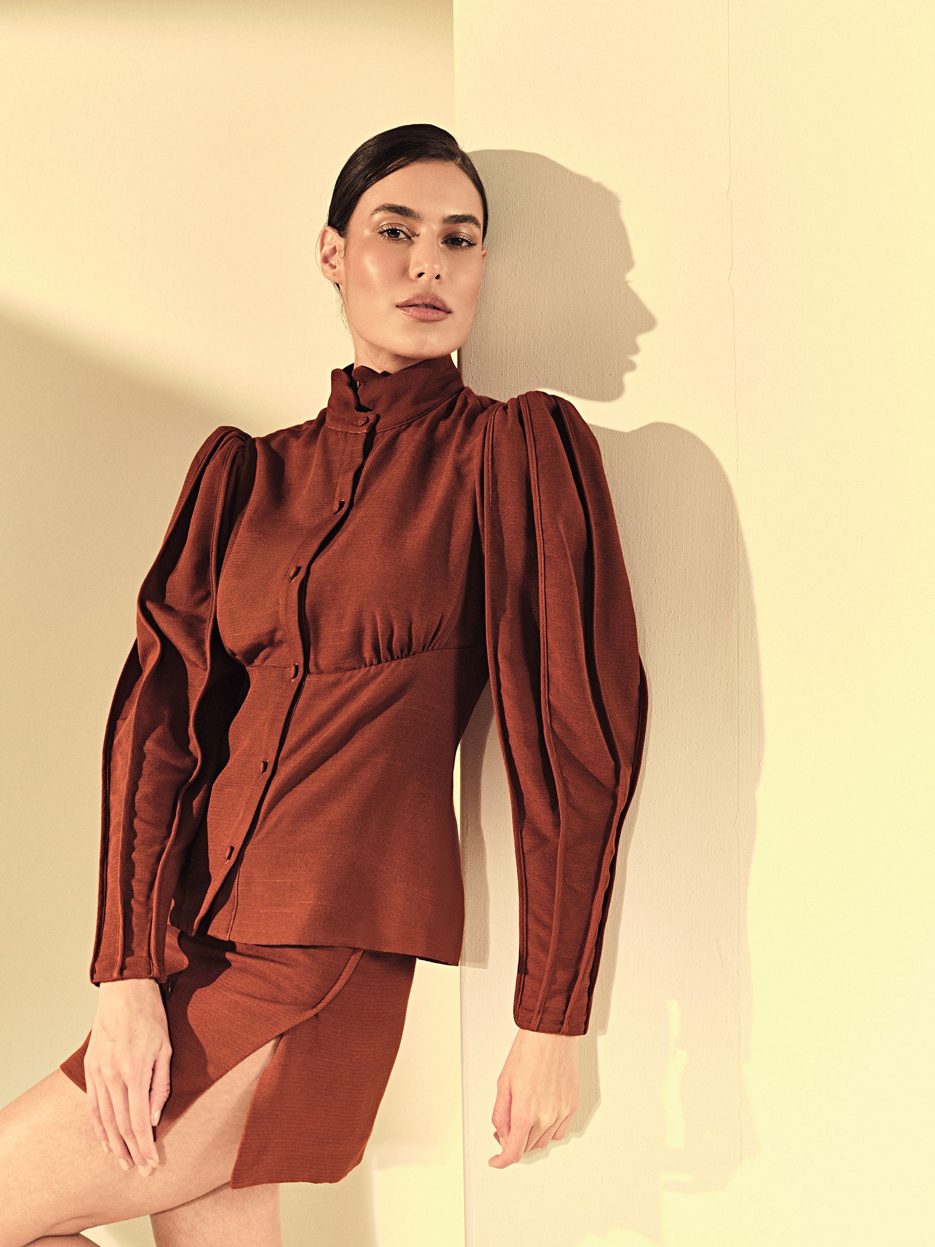 Camisa Caju - Marrom - Hand Lace