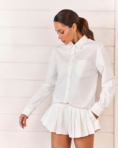 SHORT PREGAS MARAIS - OFF WHITE - HAND LACE