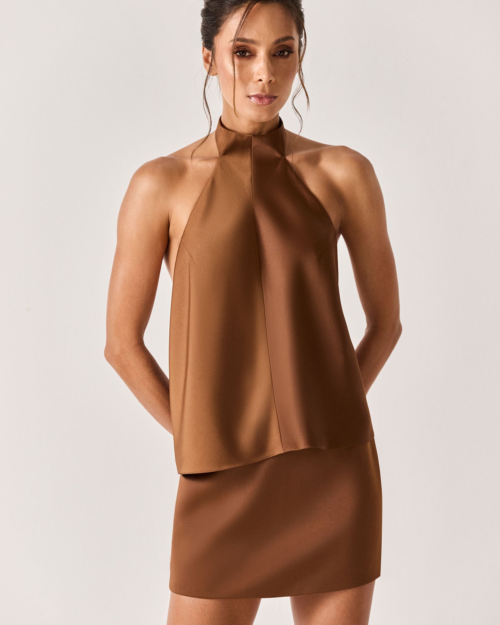 BLUSA LAMPARINA - MARROM - HAND LACE