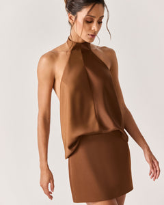BLUSA LAMPARINA - MARROM - HAND LACE