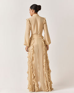 CAMISA RIACHO - BEGE - HAND LACE