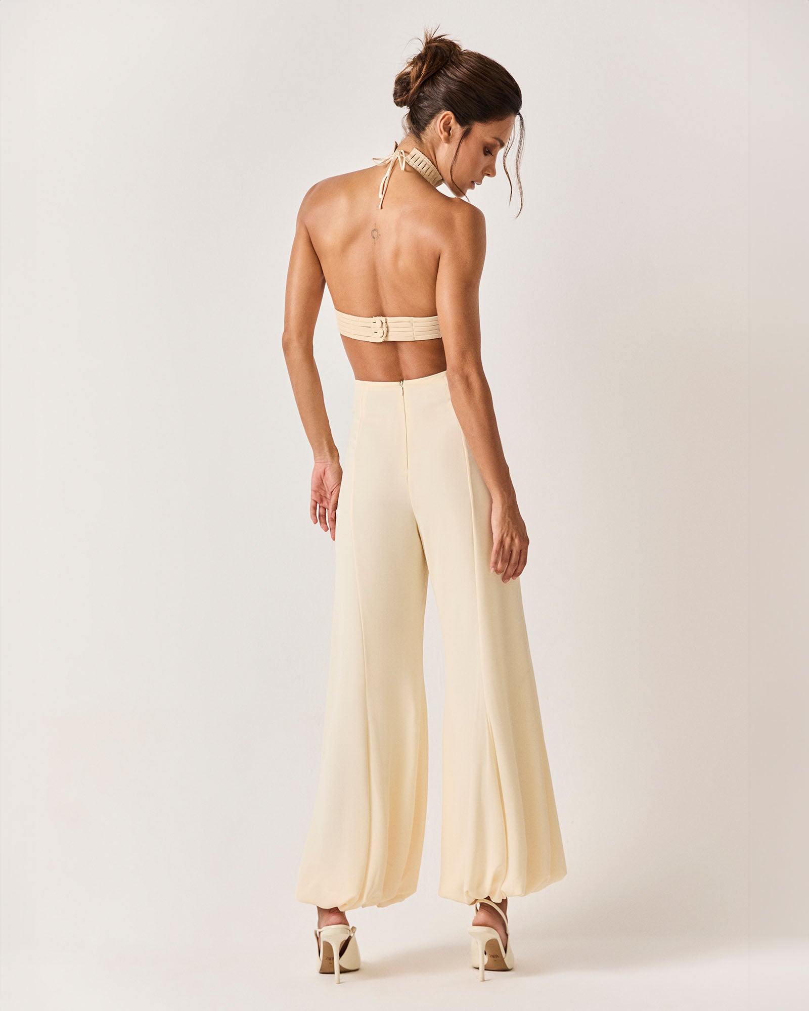 CALÇA BALONÊ MAGEL - OFF WHITE - HAND LACE